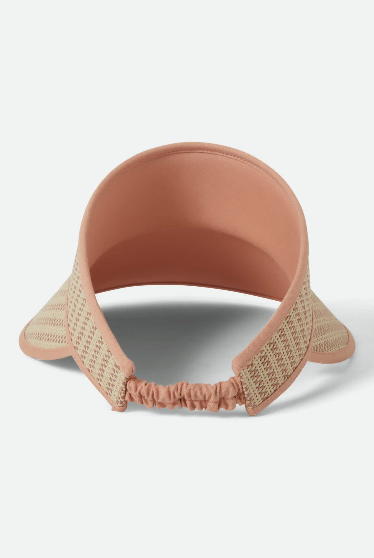 Women's Newport Straw Visor in the color Italian Clay/Natural - Additional Laydown image