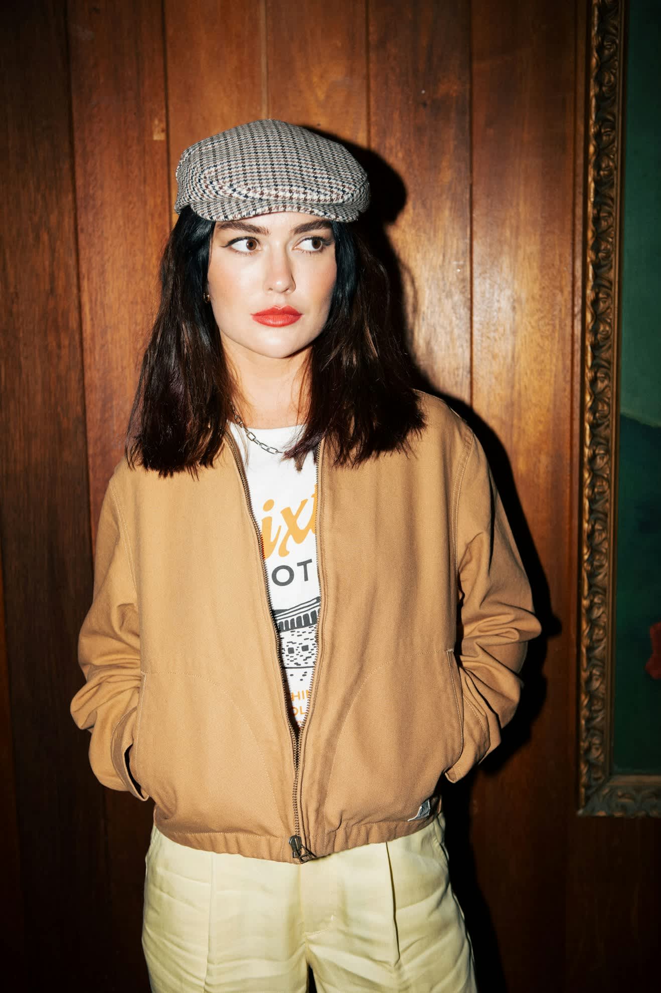 Women's Mechanics Women's Garage Sherpa Zip Jacket in the color Tobacco Brown - Men's Lifestyle image