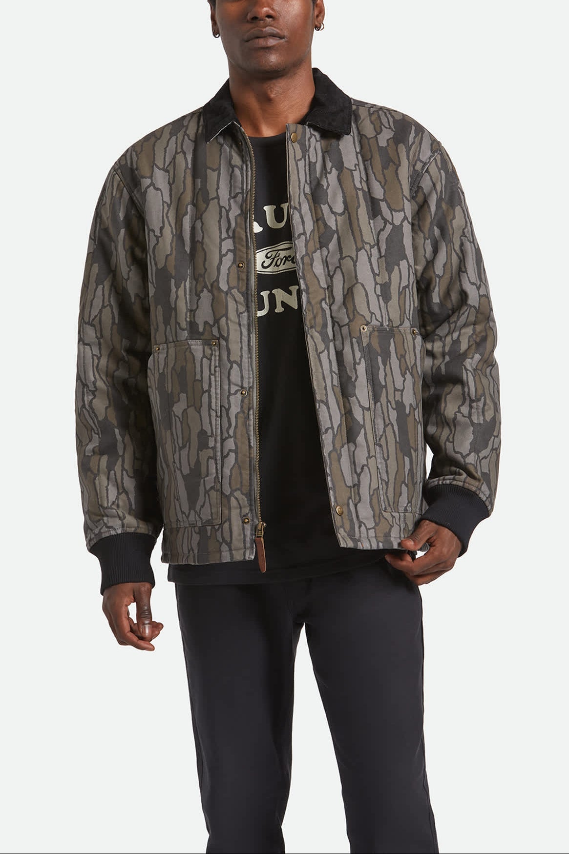 Men's Builders Ranch Jacket in the color Bark Camo - Men's Front View