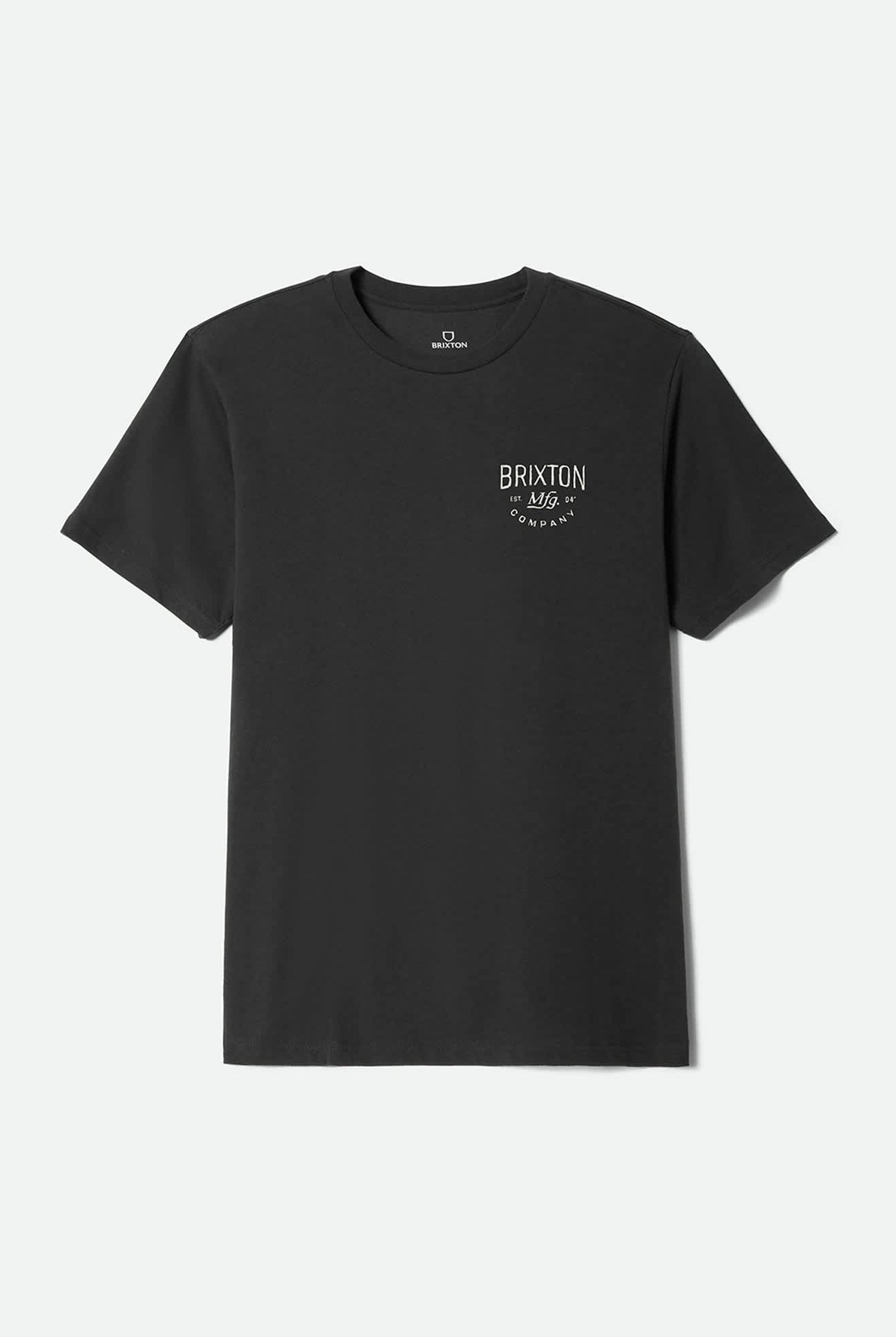 Men's Fremont Short Sleeve Standard T-Shirt in the color Vintage Black - Front Product Laydown Image