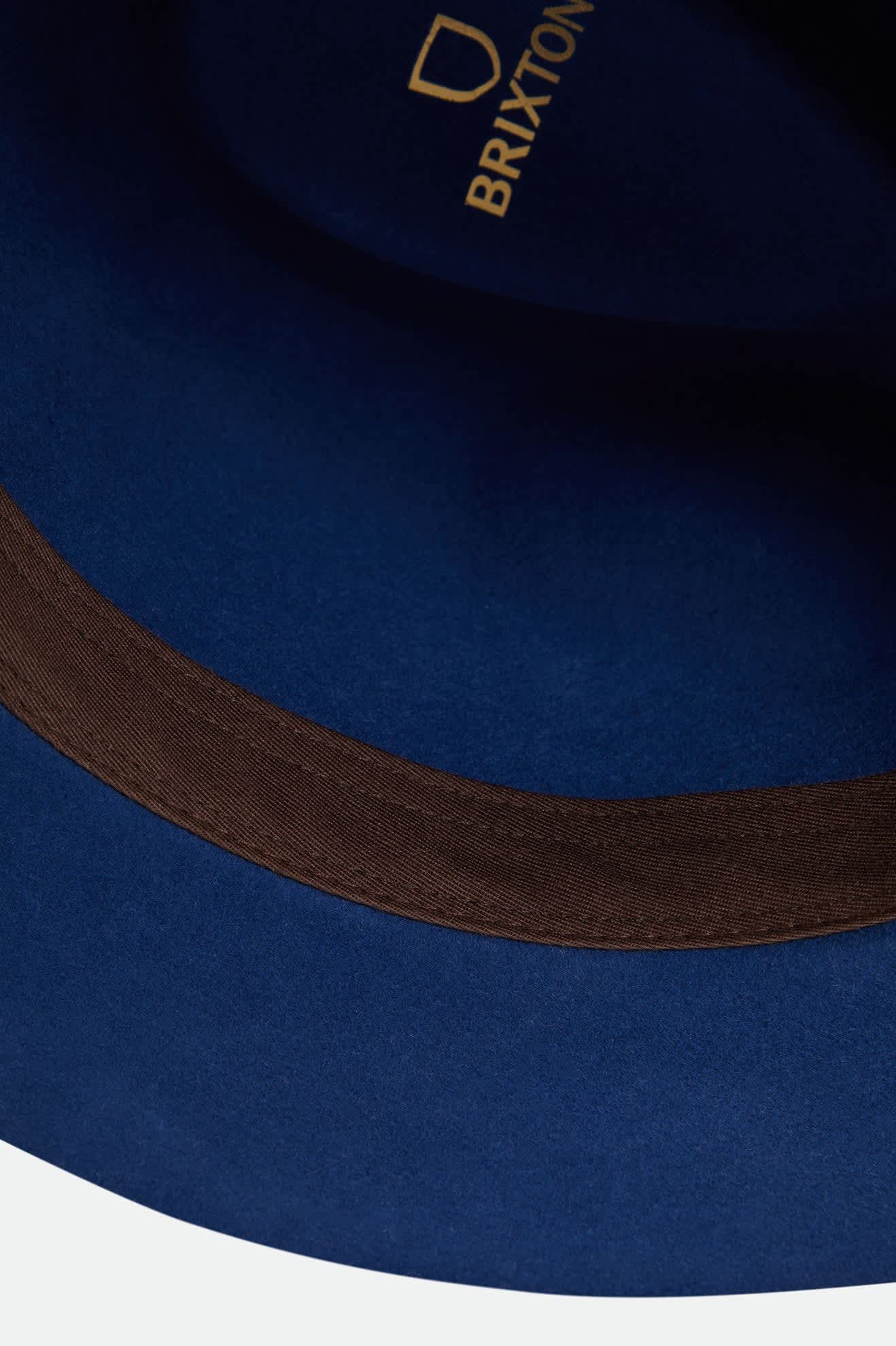 Unisex Wesley Fedora in the color Classic Navy - Additional Laydown image
