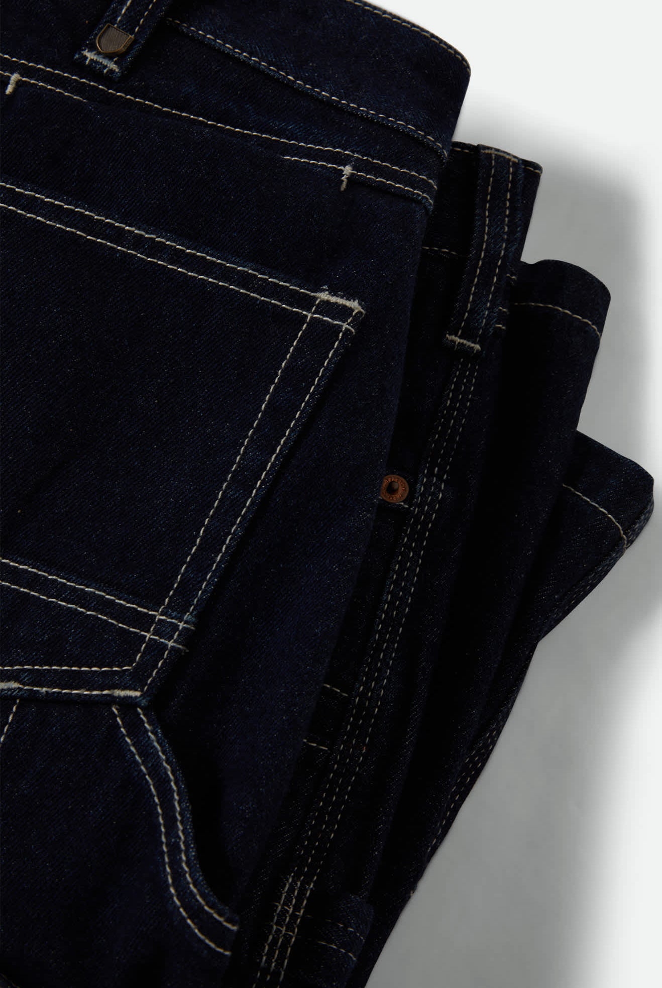 Men's Builders Carpenter Baggy Short in the color Rinse Denim - Additional Laydown image