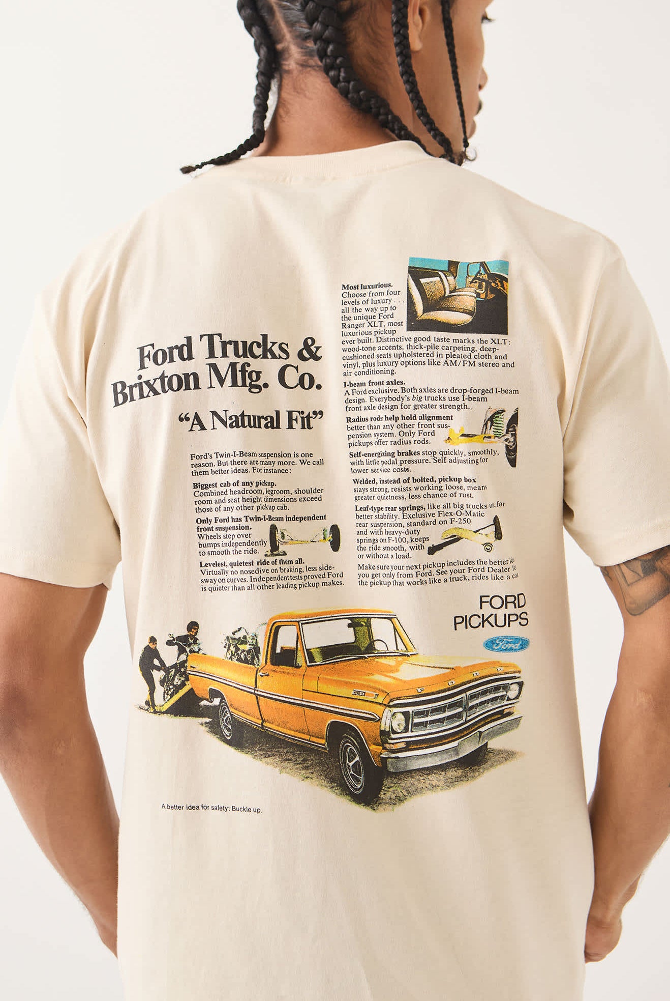 Men's Ford 71 Pickup T-Shirt in the color Wimbledon White - Additional Fit image