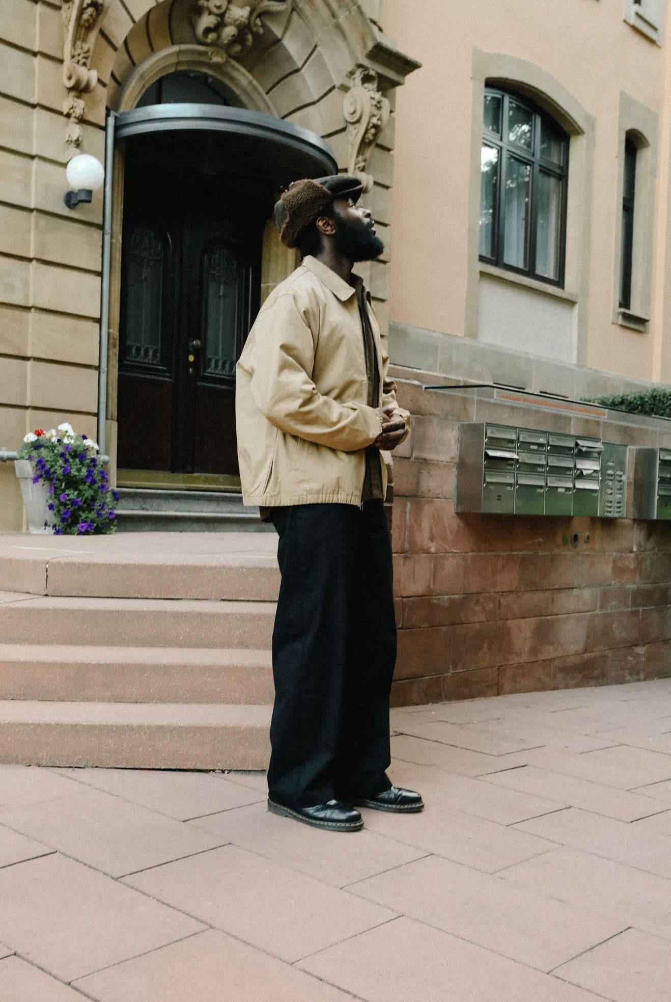 Men's Trademark Lightweight Garage Zip Jacket in the color British Khaki - Men's Lifestyle 3.0