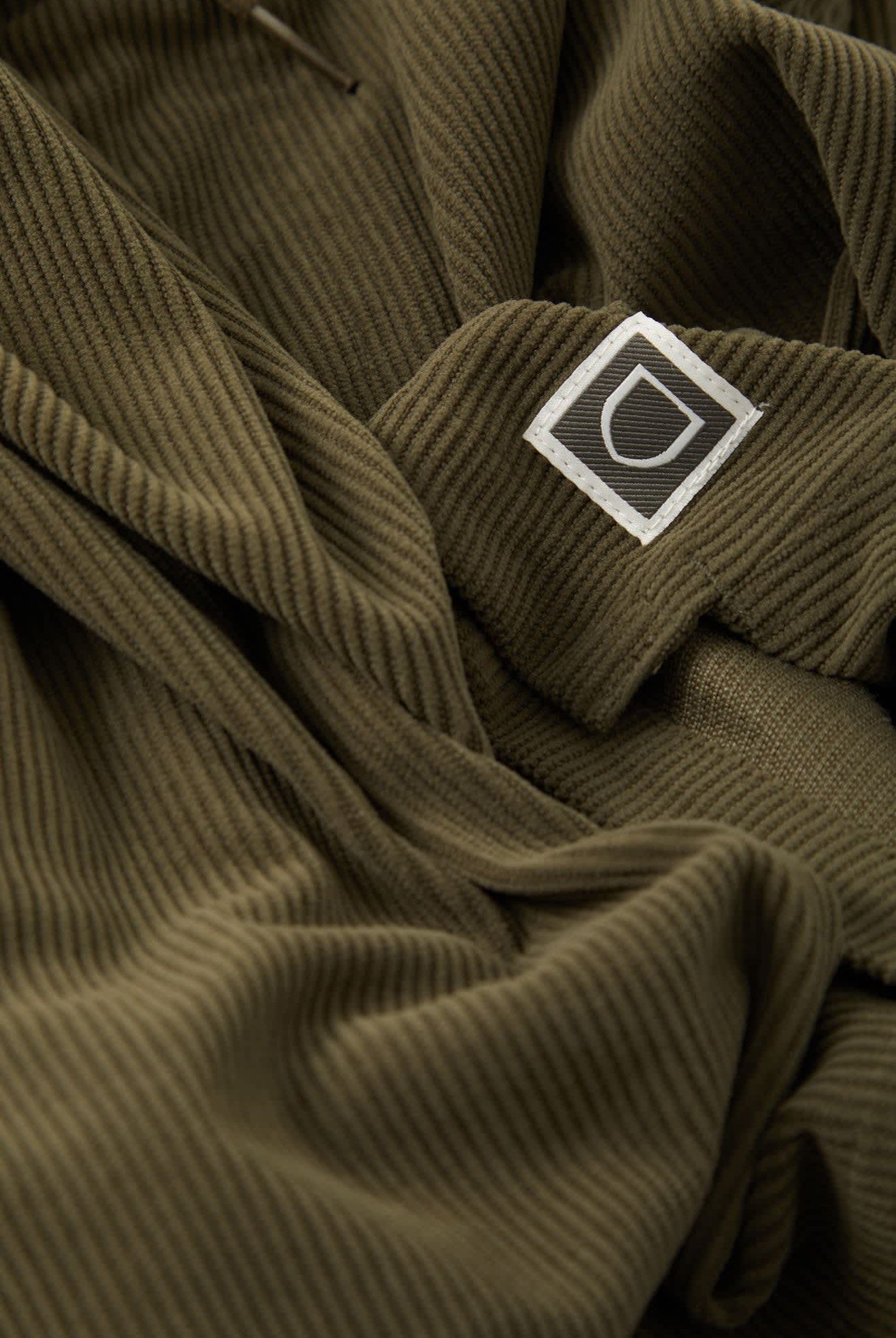 Men's Everyday Corduroy Short in the color Dark Olive - Additional Laydown image