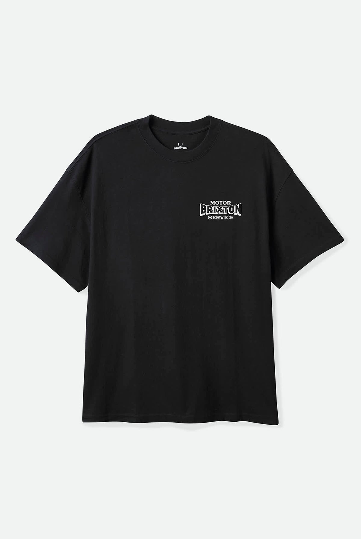 Men's Motorized Oversized T-Shirt in the color Black - Front Product Laydown Image