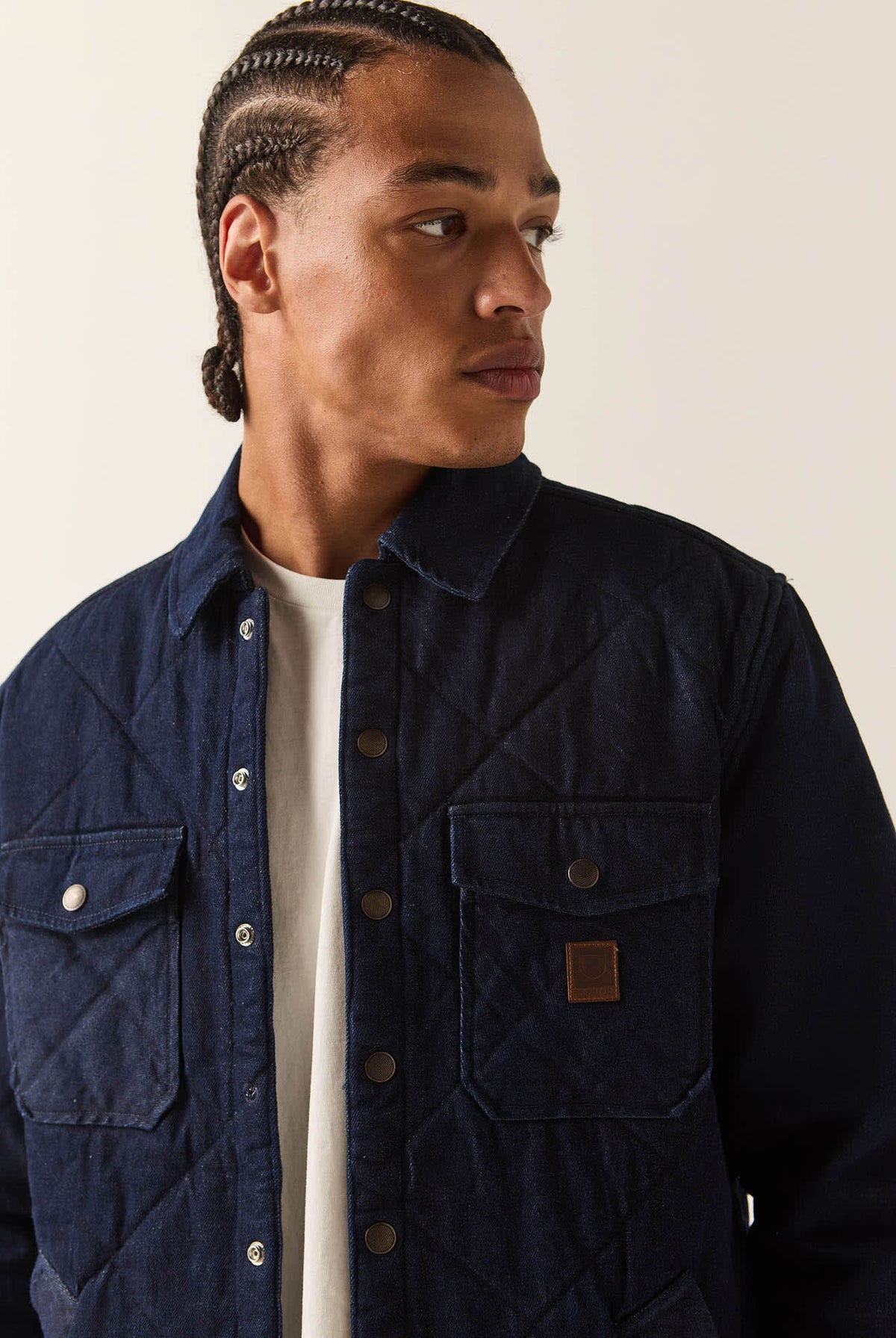 Men's Durham Lined Jacket in the color Dark Denim - Additional Fit image