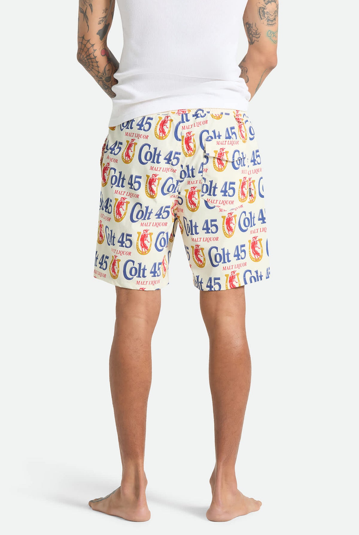 Men's Everyday Stretch Hybrid Short 7" in the color Multi Colt 45 - Men's Back View