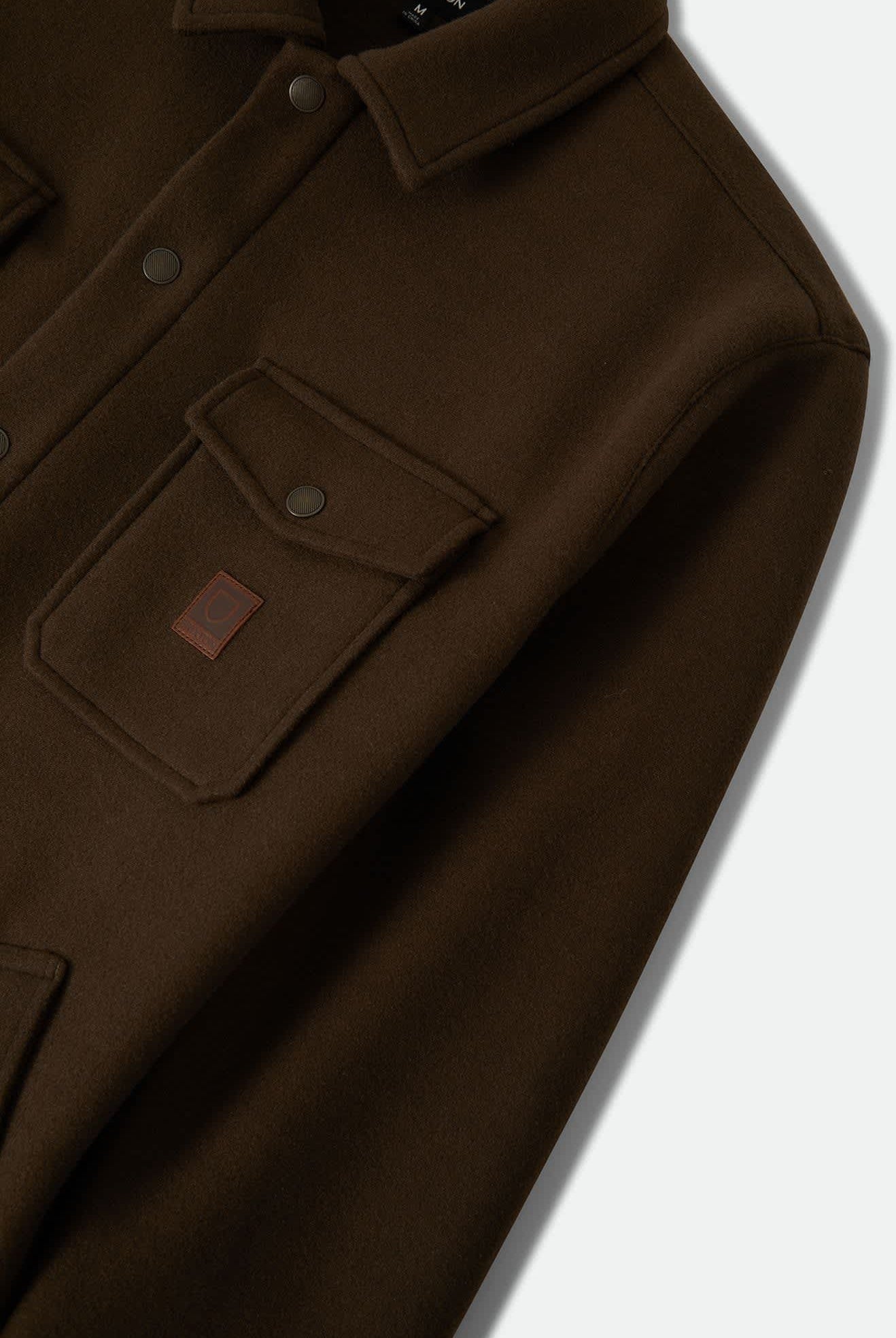 Men's Durham Felted Stretch Jacket in the color Walnut Brown - Additional Laydown image