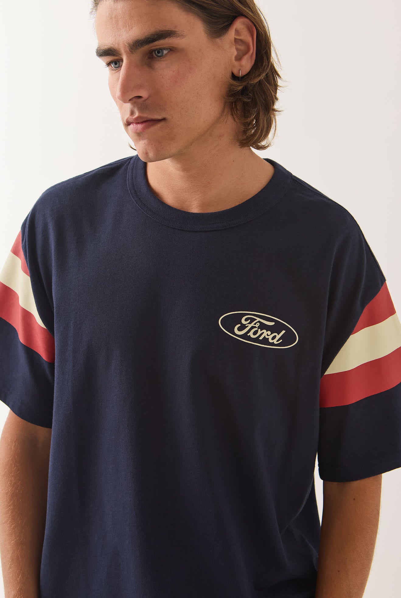 Men's Ford Built Tough Jersey in the color American Navy - Additional Fit image