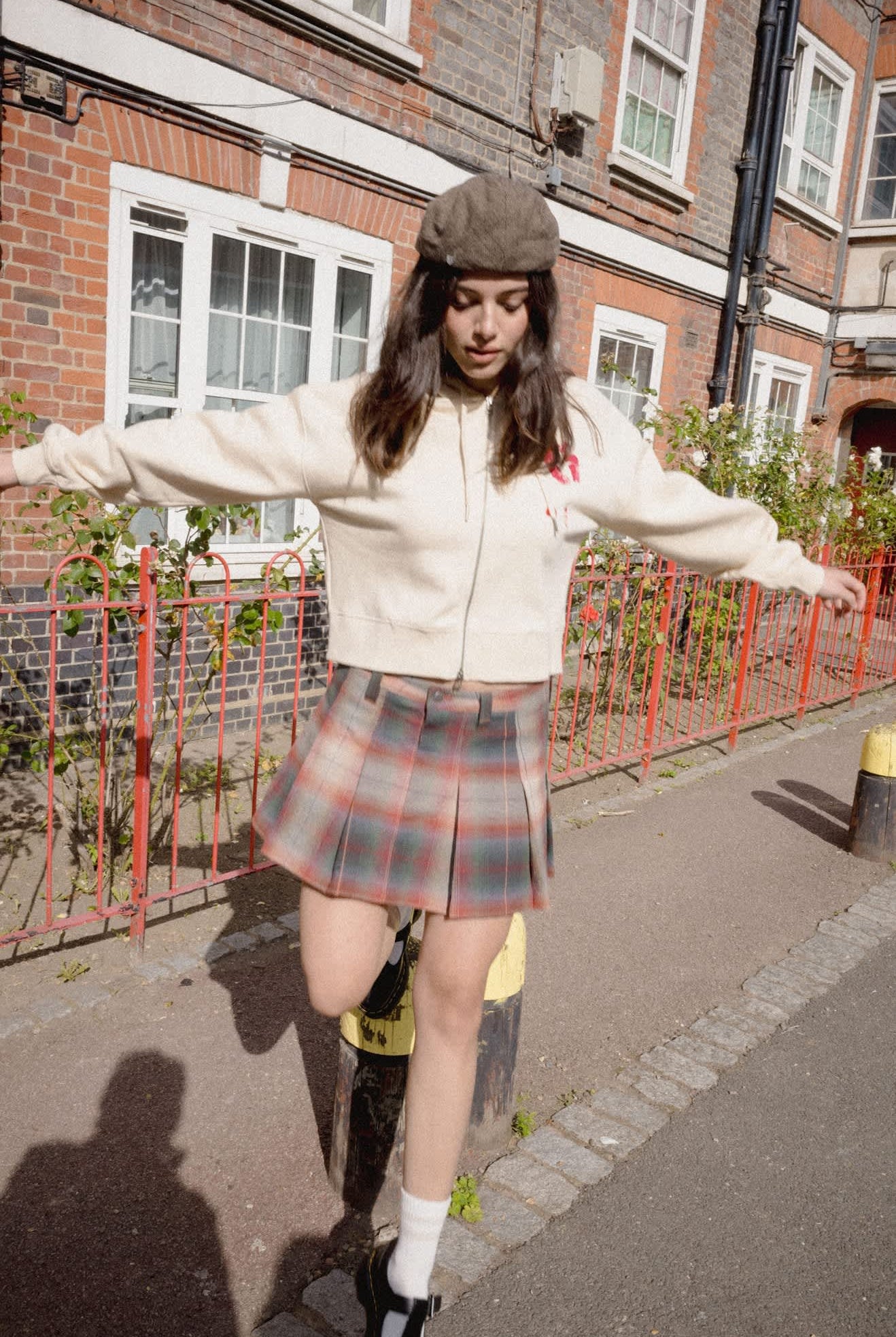 Women's Pleated Mini Skirt in the color Multi Shadow - Women's Lifestyle 2.0