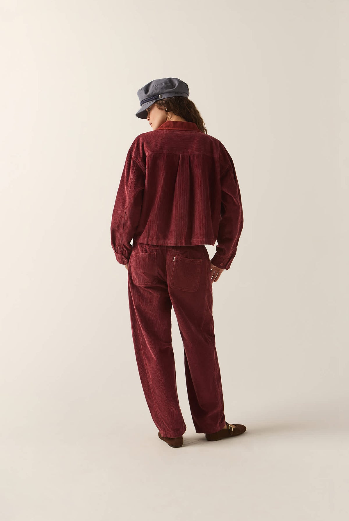Women's Utopia Overshirt in the color Wild Ginger Cord - Additional Fit image