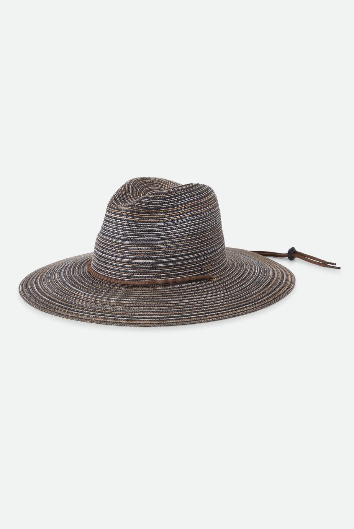 Unisex Mitch Packable Sun Hat in the color Brown - Front Product Laydown Image
