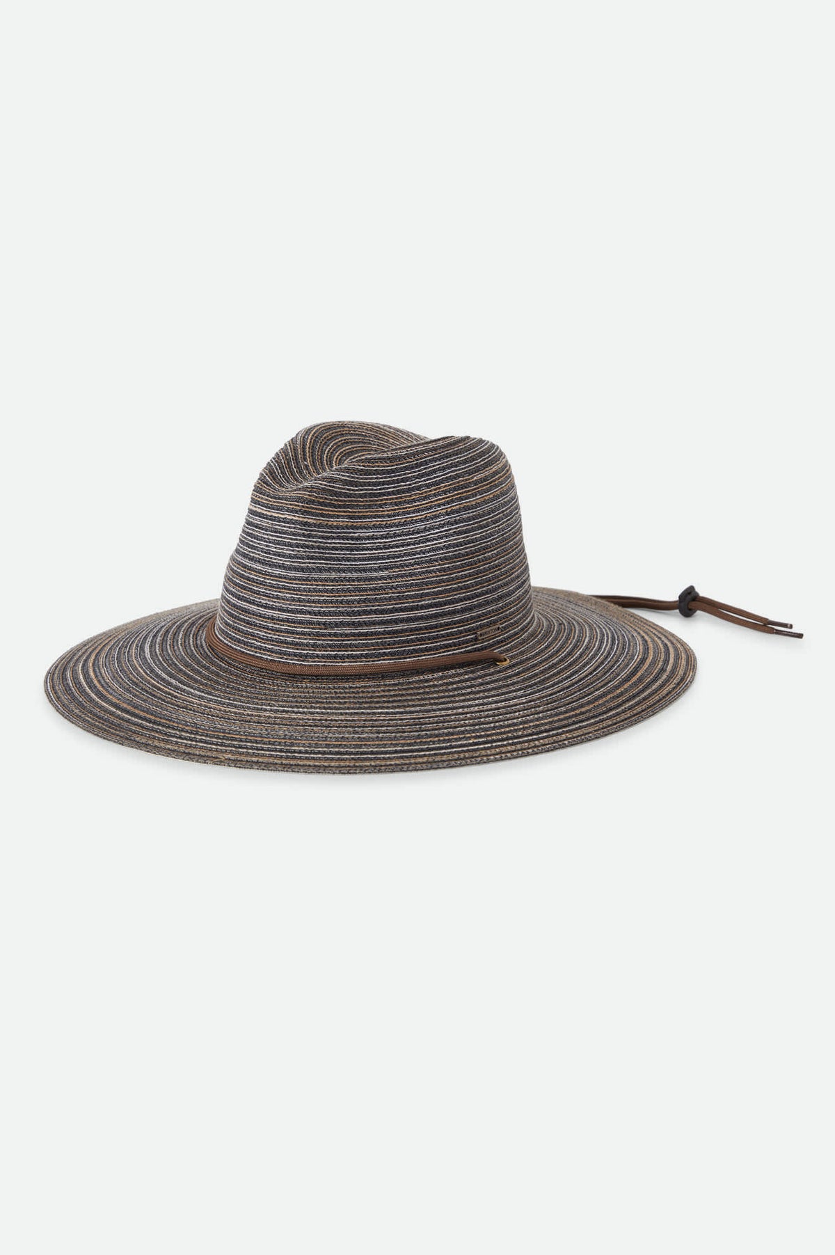 Unisex Mitch Packable Sun Hat in the color Brown - Front Product Laydown Image