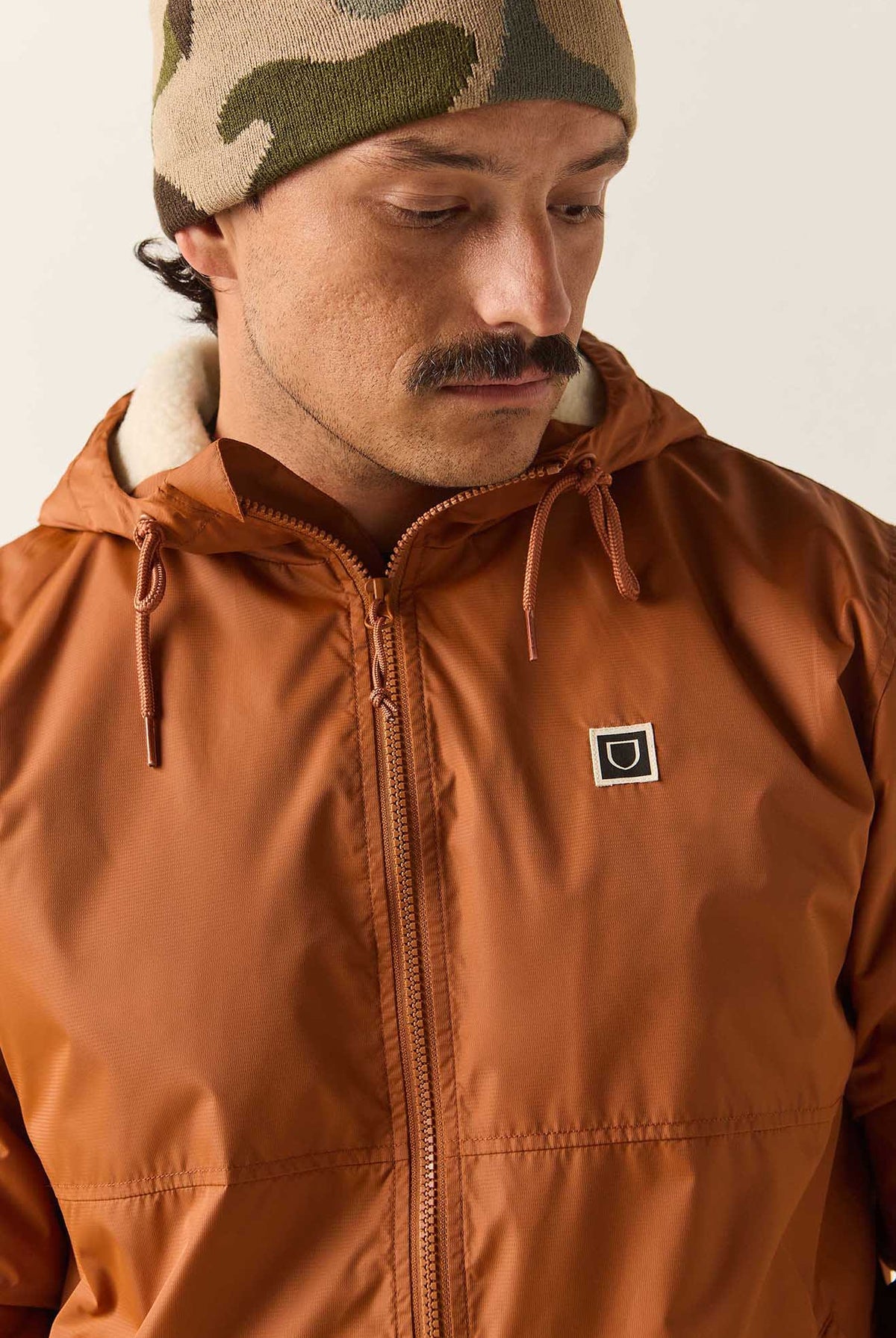 Men's Claxton Lined Jacket in the color Caramel - Additional Fit image