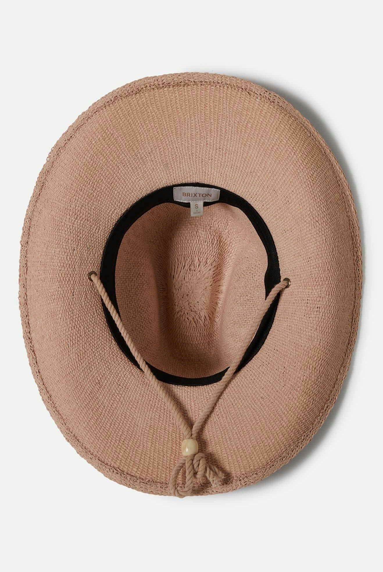 Women's Austin Straw Cowboy Hat in the color Soft Pink - Additional Laydown image