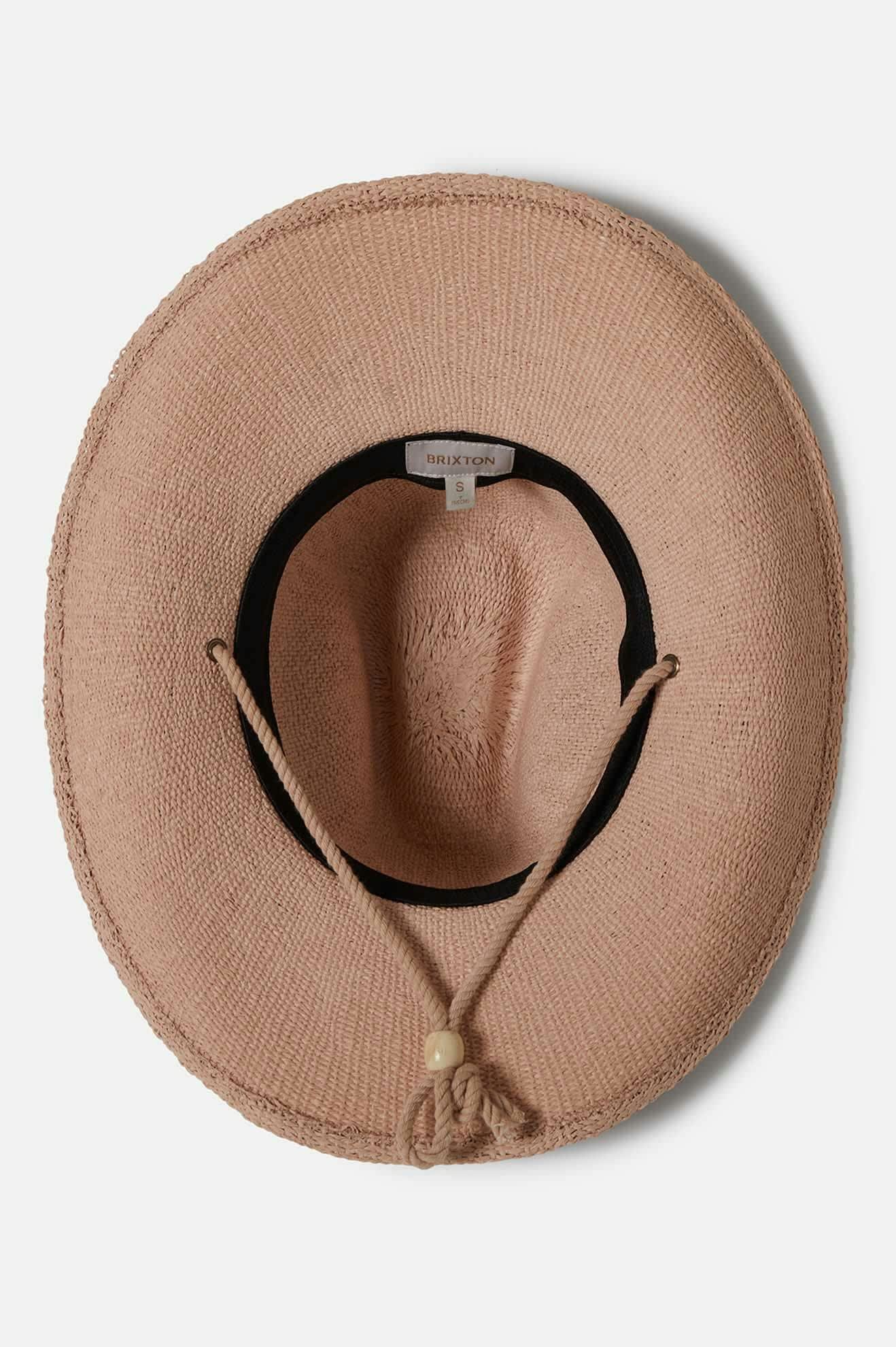 Women's Austin Straw Cowboy Hat in the color Soft Pink - Additional Laydown image