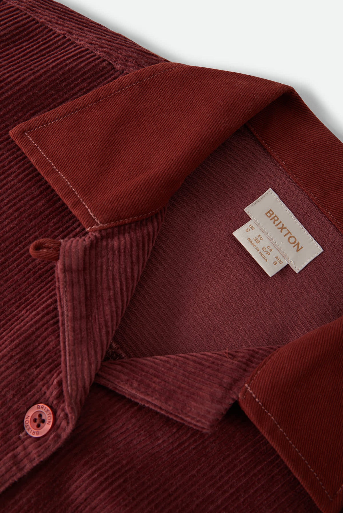 Women's Utopia Overshirt in the color Wild Ginger Cord - Additional Laydown image