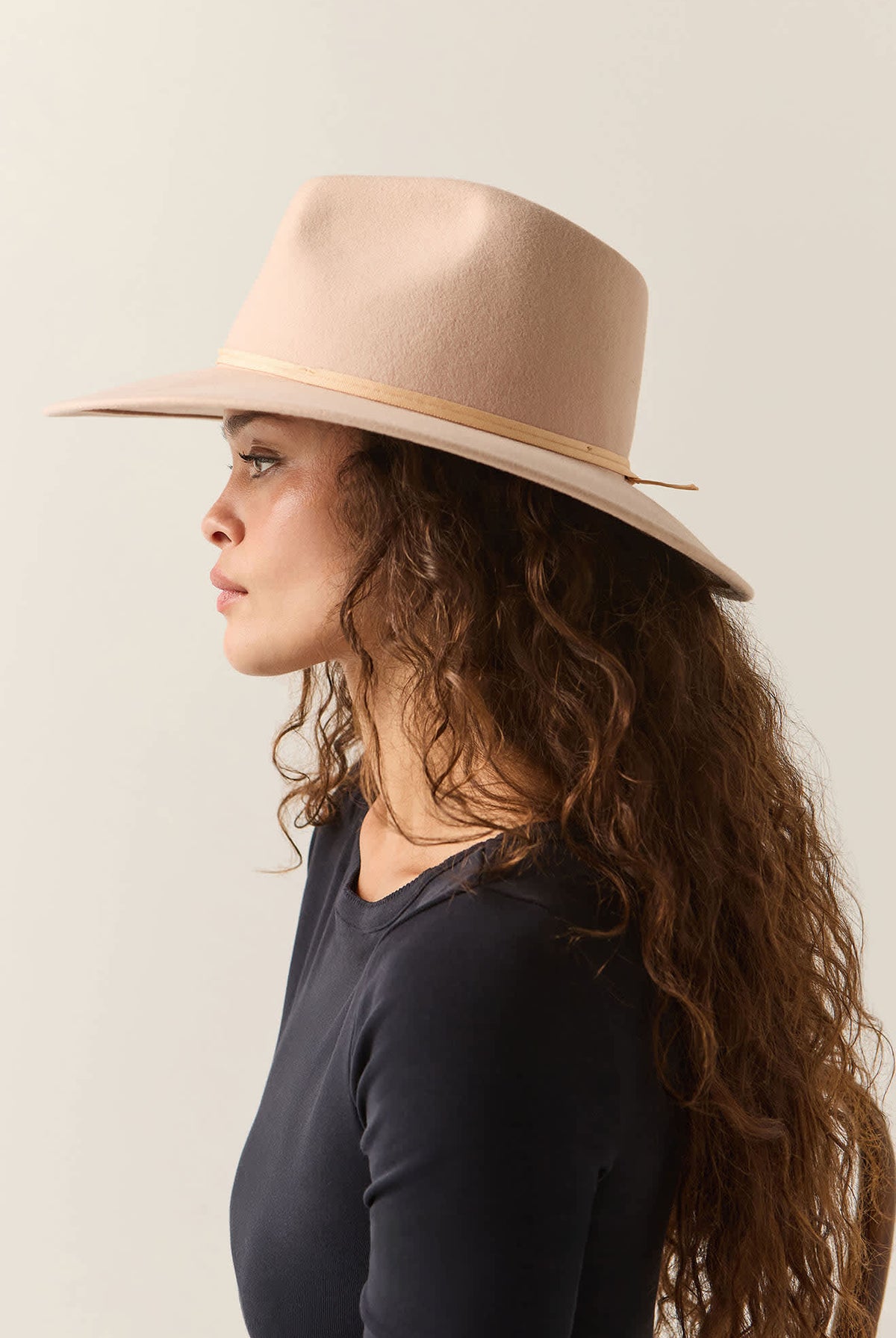 Women's Juniper Packable Hat in the color Blush - Women's Side View