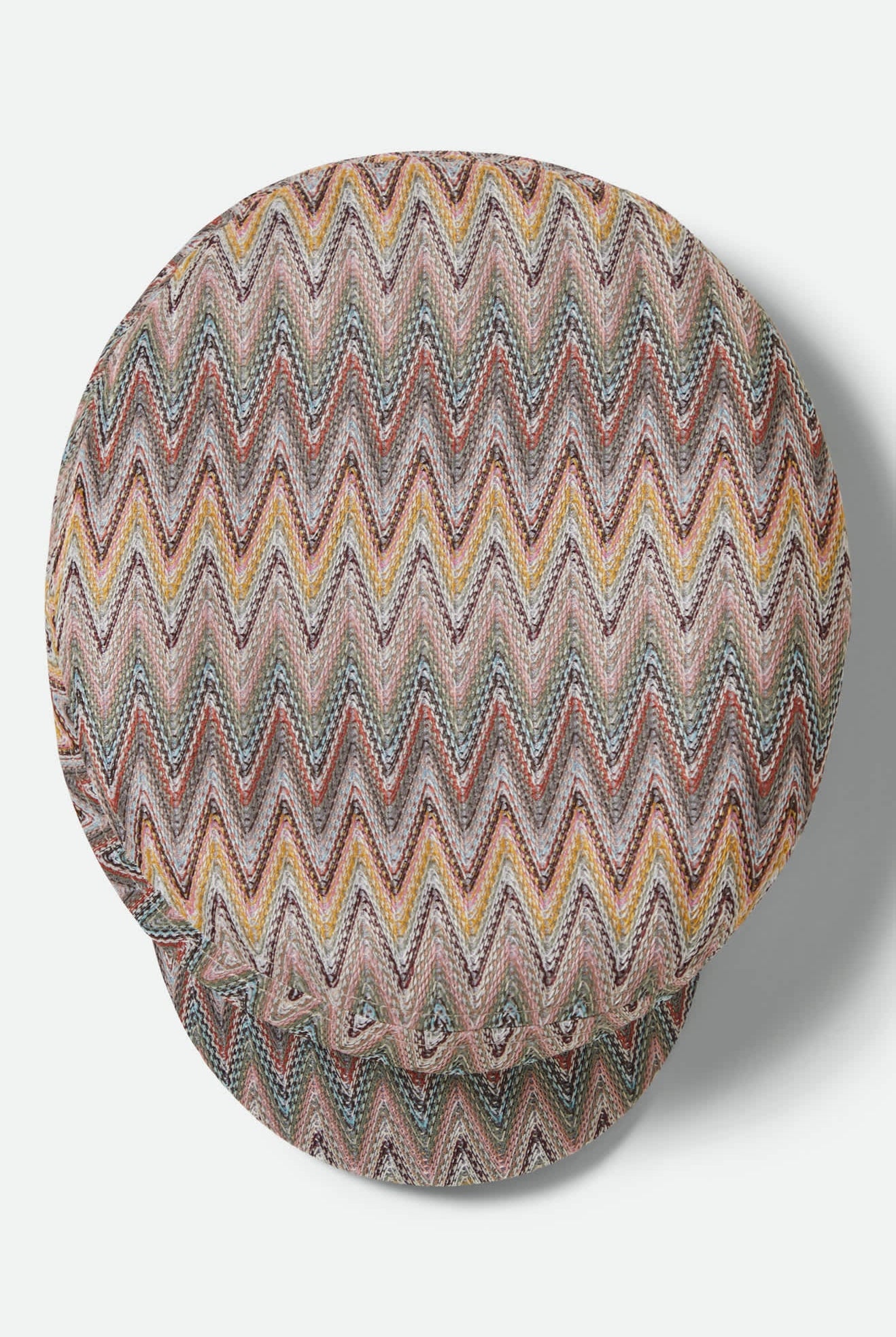 Women's Fiddler Fisherman Cap in the color Multi Color Zigzag - Additional Laydown image