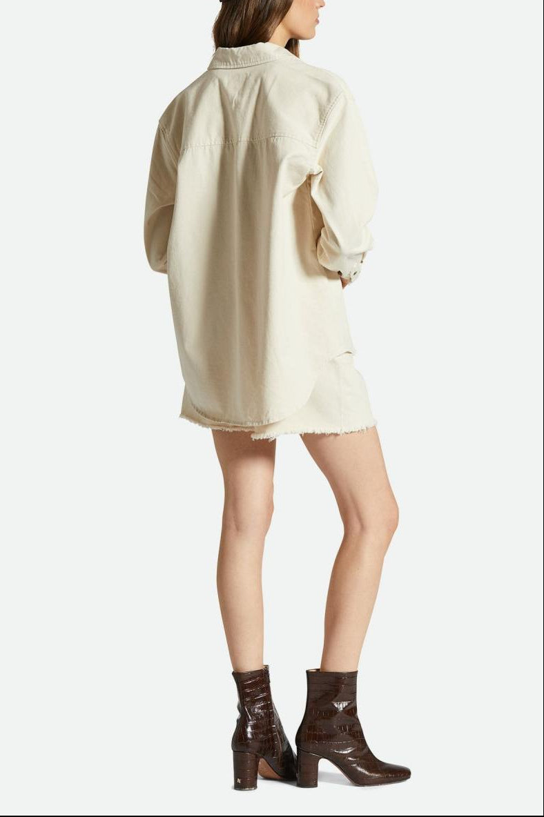 Women's Fit, Extra Shot | Bowery Boyfriend Overshirt - Natural