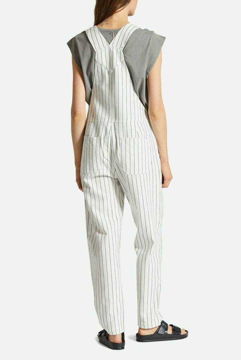 Women's Fit, Back View | Costa Overall - Off White/Black