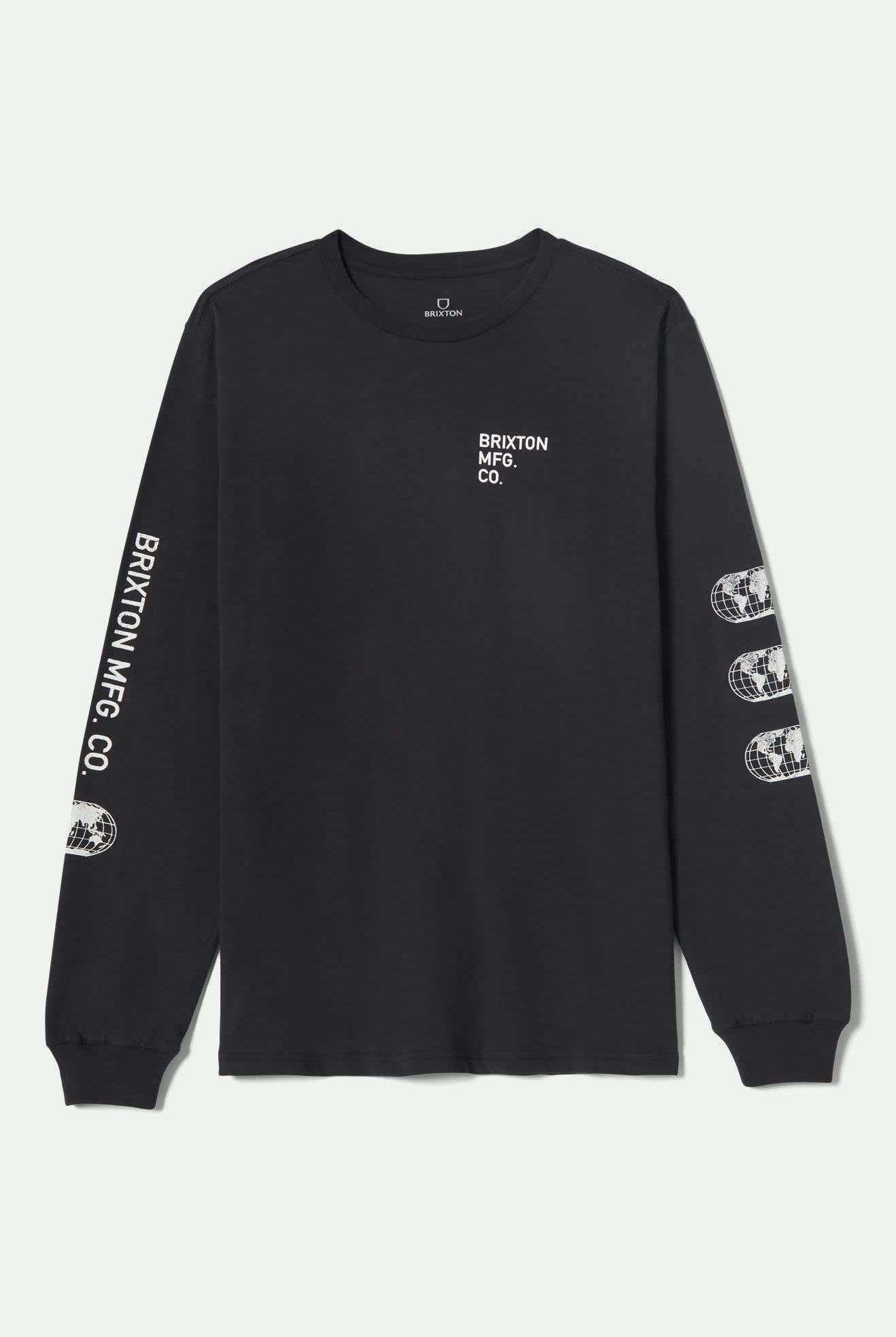 Men's Union L/S Standard T-Shirt in the color Black - Front Product View