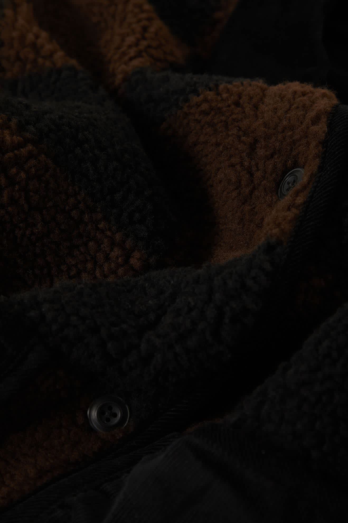 Women's Delilah Quilted Jacket in the color Black/Brown - Additional Laydown image