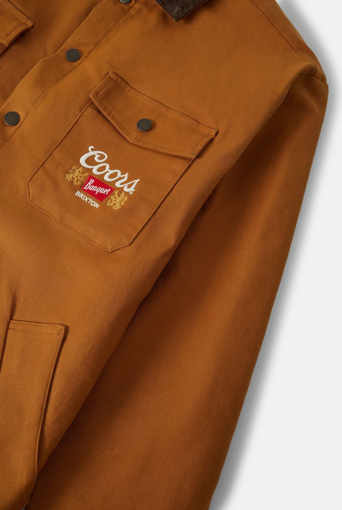 Men's Coors Durham Lined Jacket in the color Golden Brown - Additional Laydown image