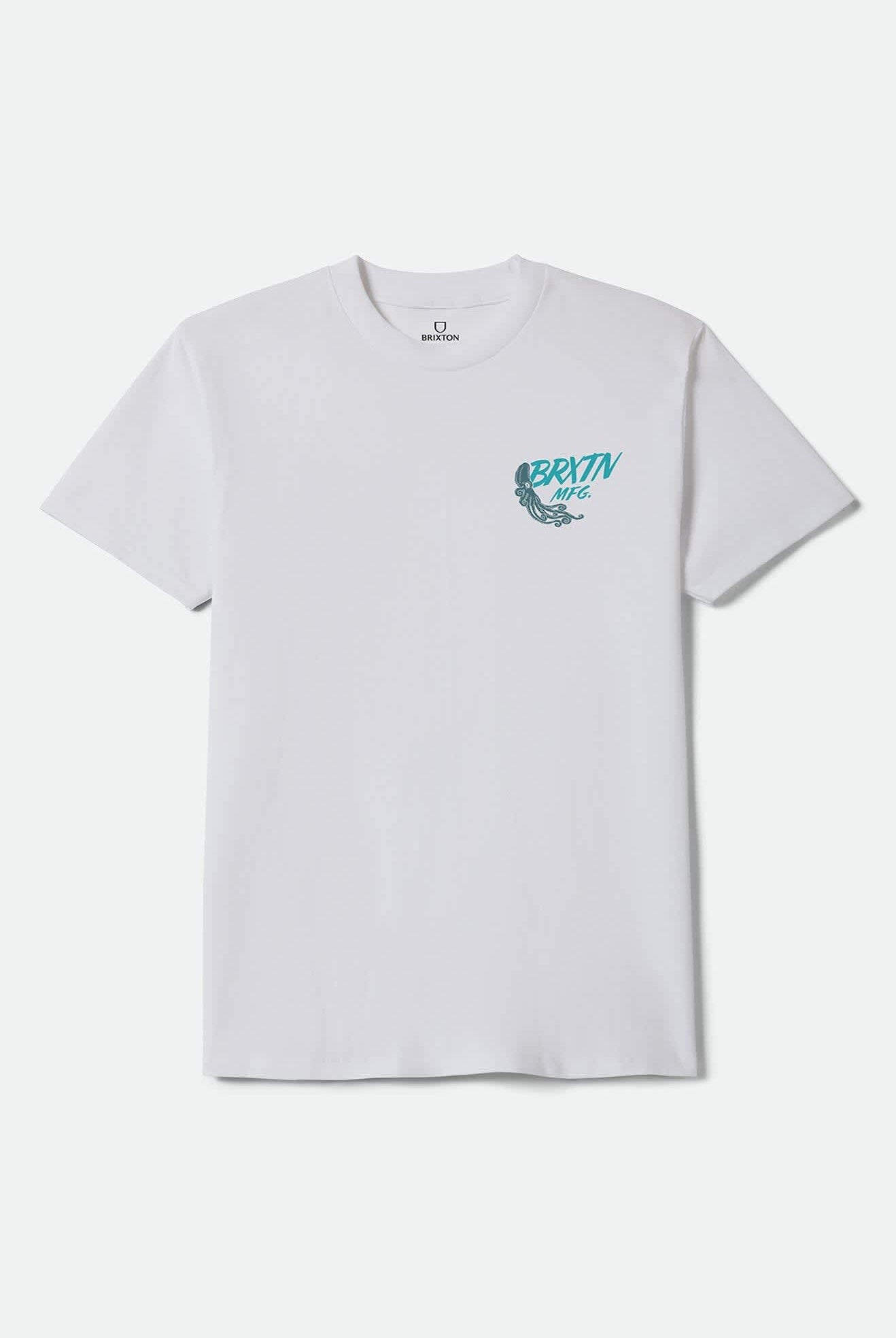 Men's Lagoon Standard T-Shirt in the color White - Front Product Laydown Image