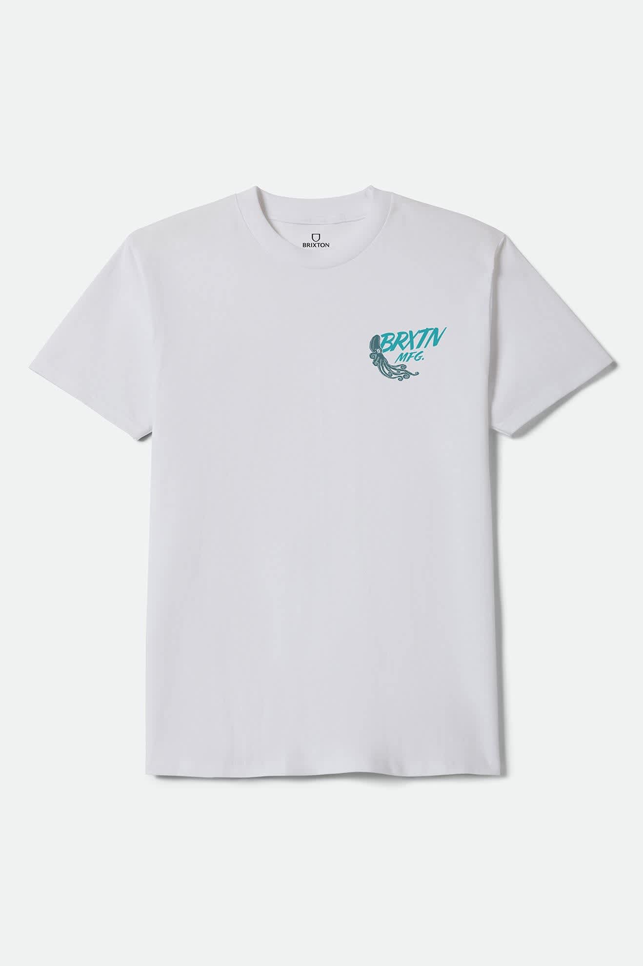 Men's Lagoon Standard T-Shirt in the color White - Front Product Laydown Image