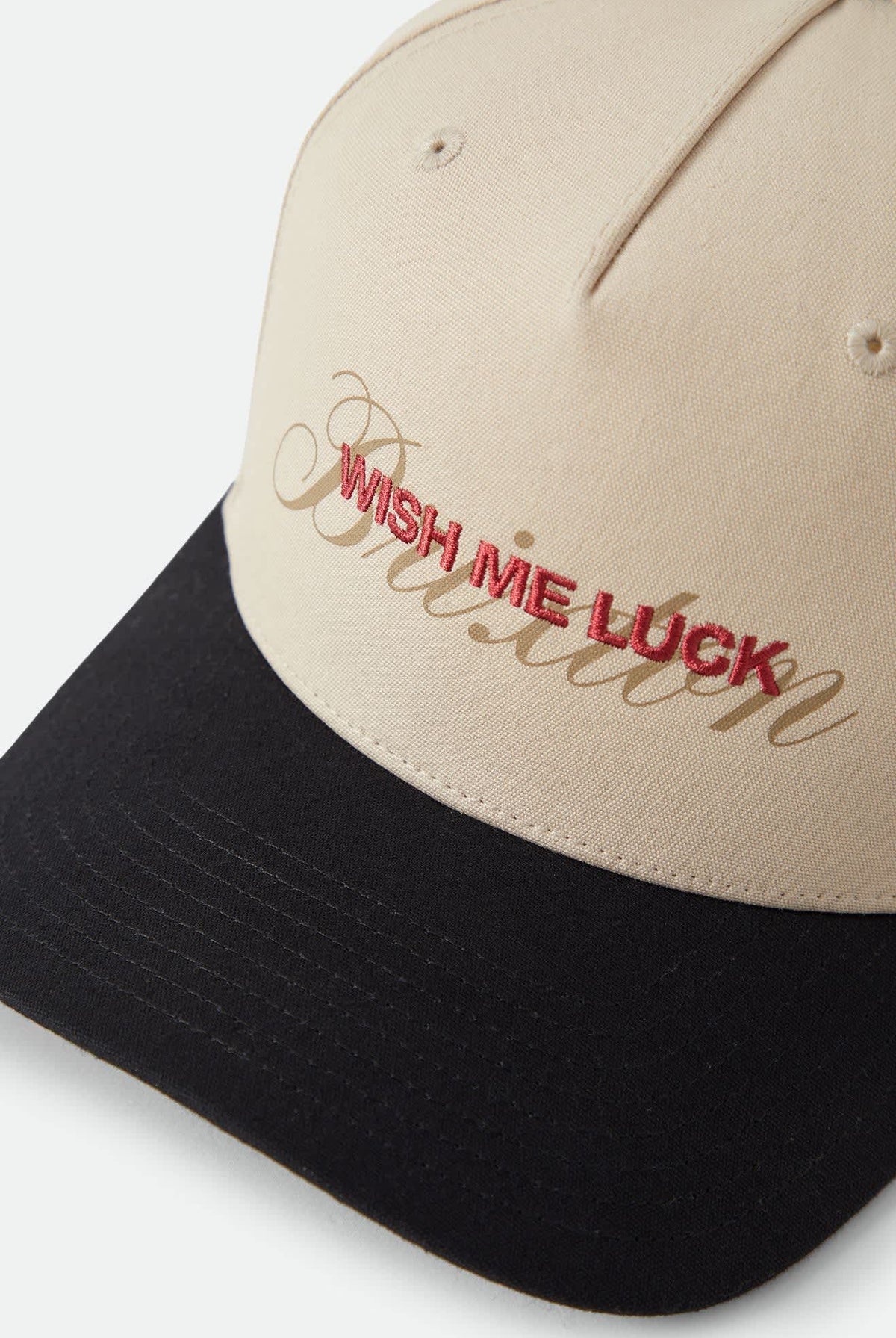Women's Wish Me Luck Snapback in the color Whitecap/Black - Additional Laydown image
