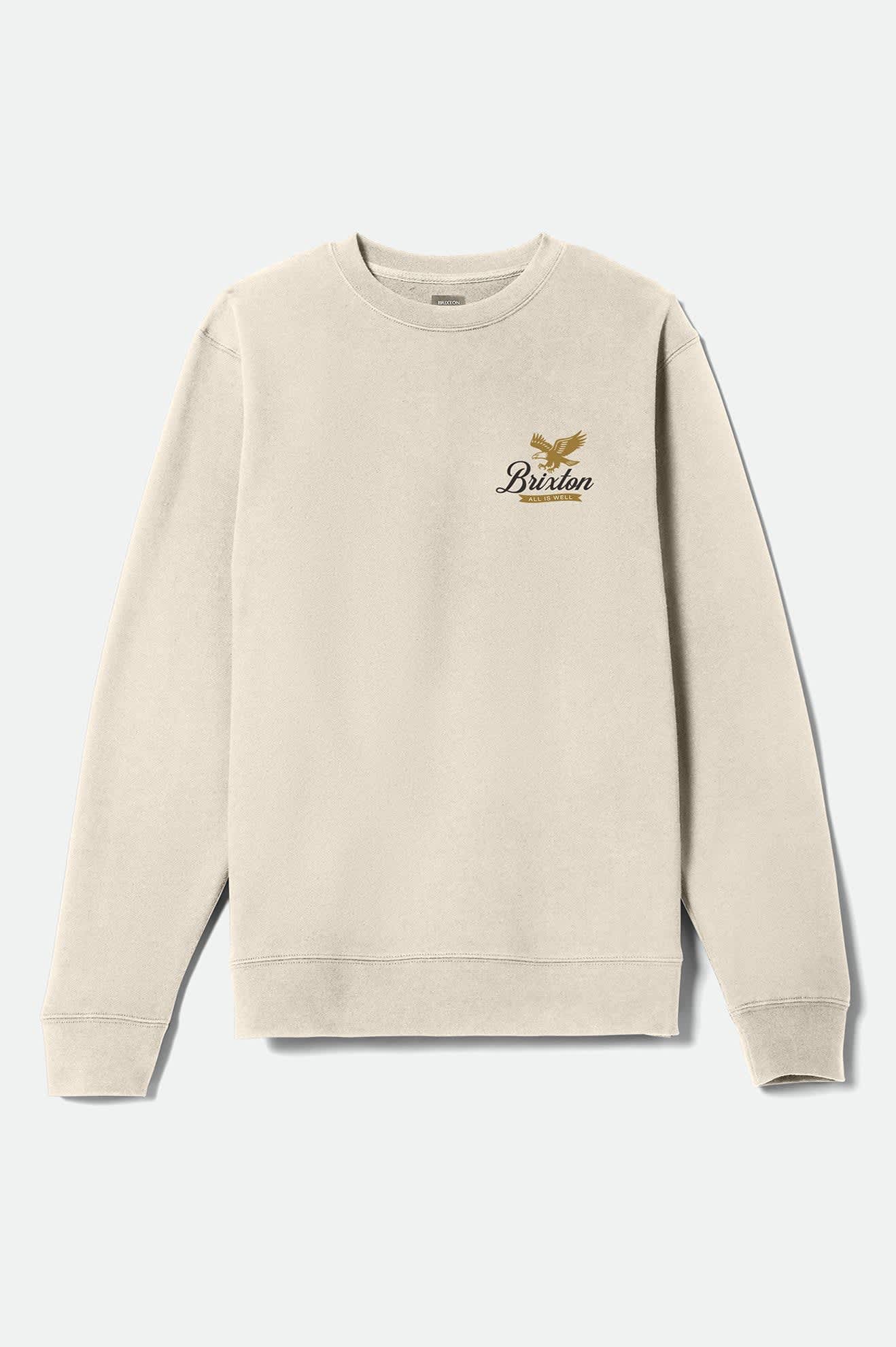 Men's Well Crew in the color Whitecap - Front Product View