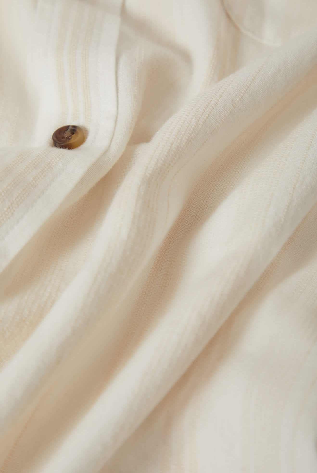 Men's Charter Stripped Dobby Short Sleeve Shirt in the color Off White - Additional Laydown image