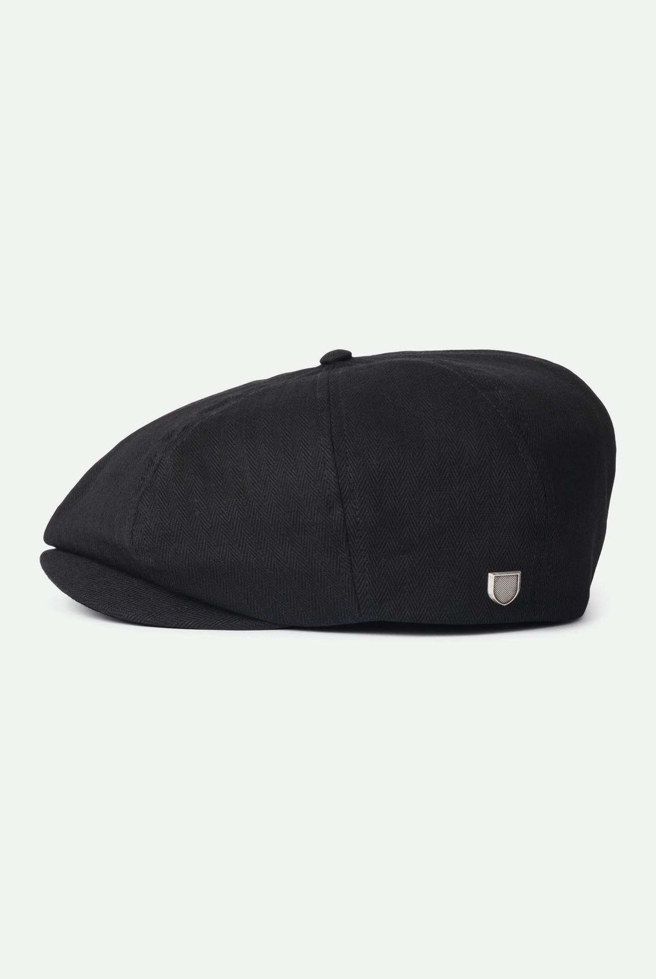 Unisex Brood Newsboy Cap in the color Black - Additional Style View