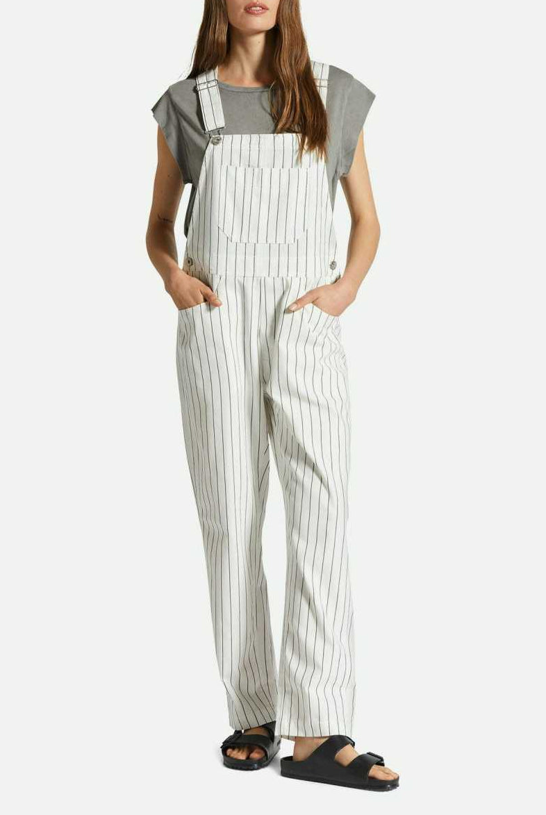 Women's Fit, Front View | Costa Overall - Off White/Black