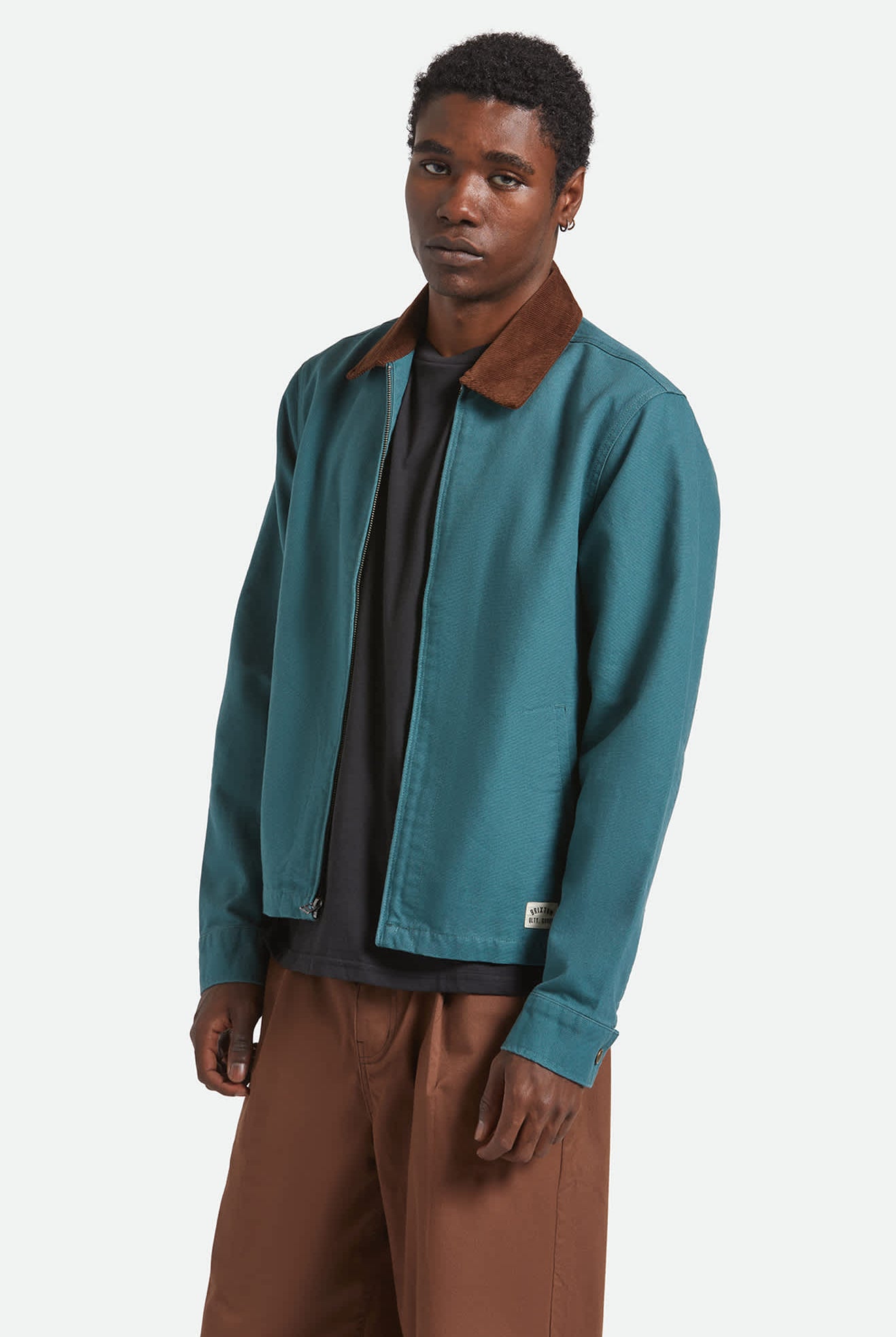 Men's Mechanic Garage Jacket in the color Night Sage - Men's Side View
