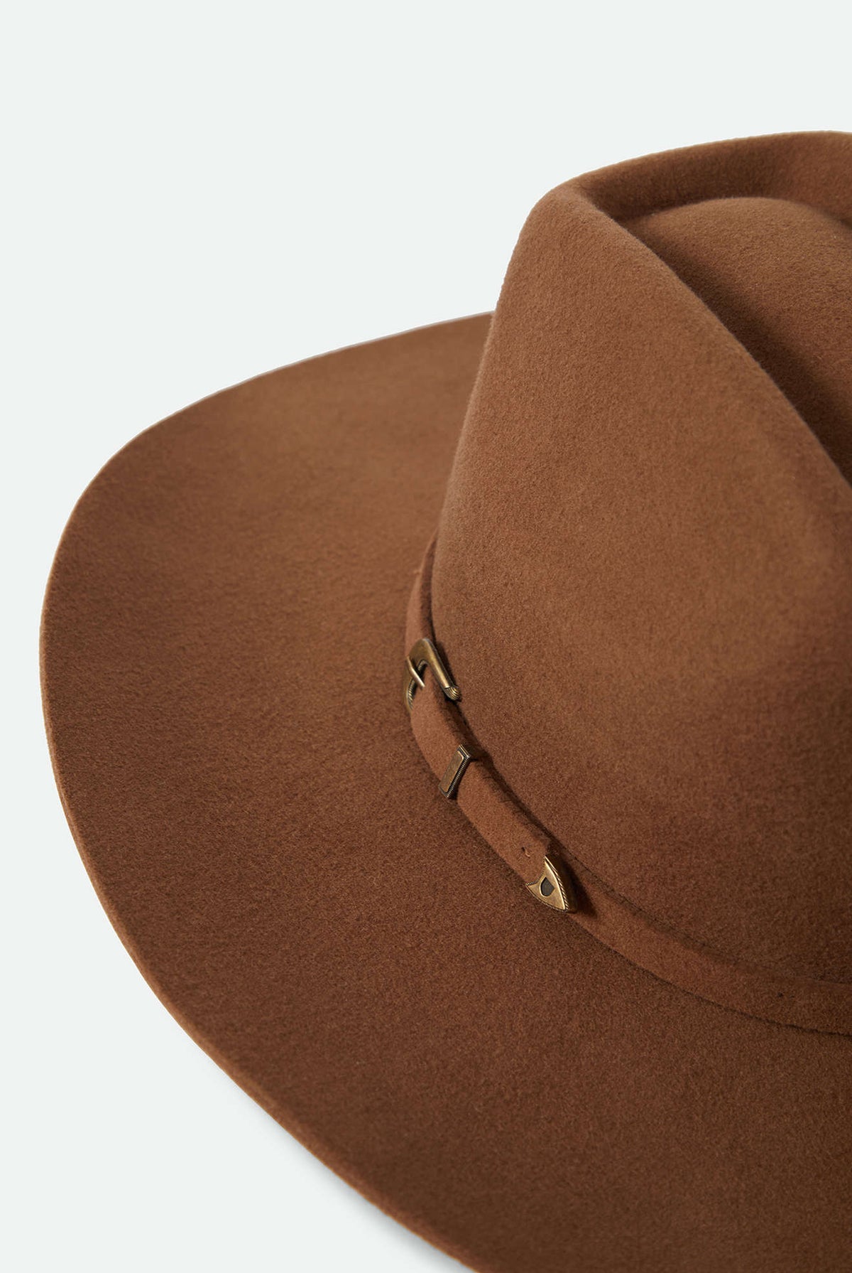 Unisex Prescott Brick Top Cowboy Hat in the color Toffee - Additional Laydown image