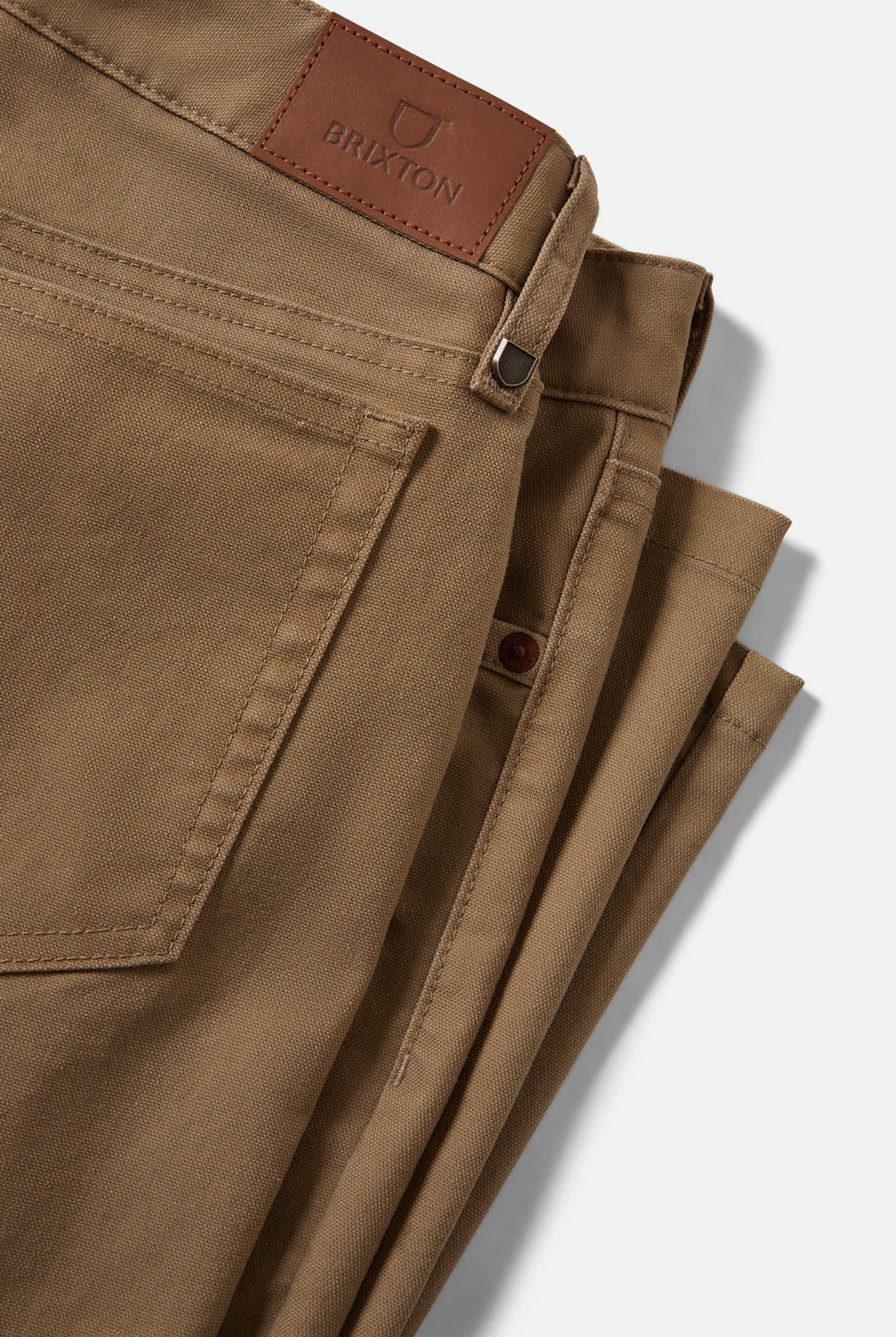 Men's Builders 5 Pocket Stretch Pant in the color Khaki - Additional Laydown image