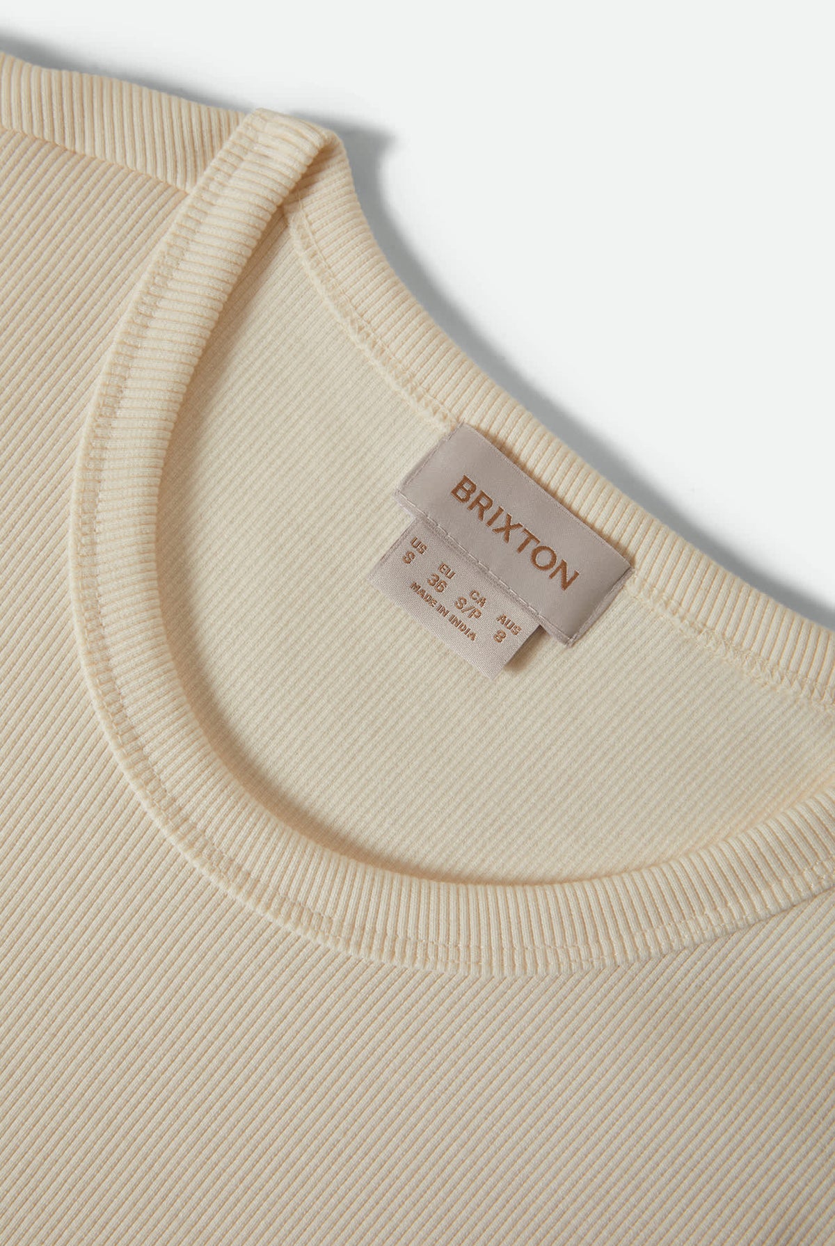 Women's Ribbed Cinch Mini Dress in the color Off White - Additional Laydown image