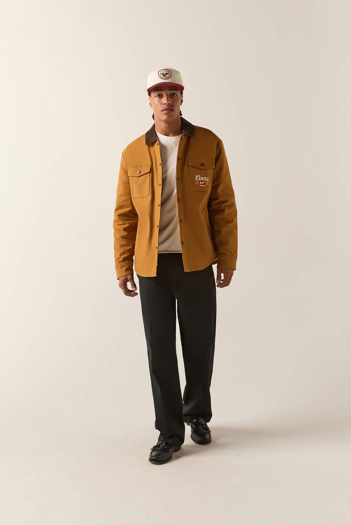 Men's Coors Durham Lined Jacket in the color Golden Brown - Additional Fit image