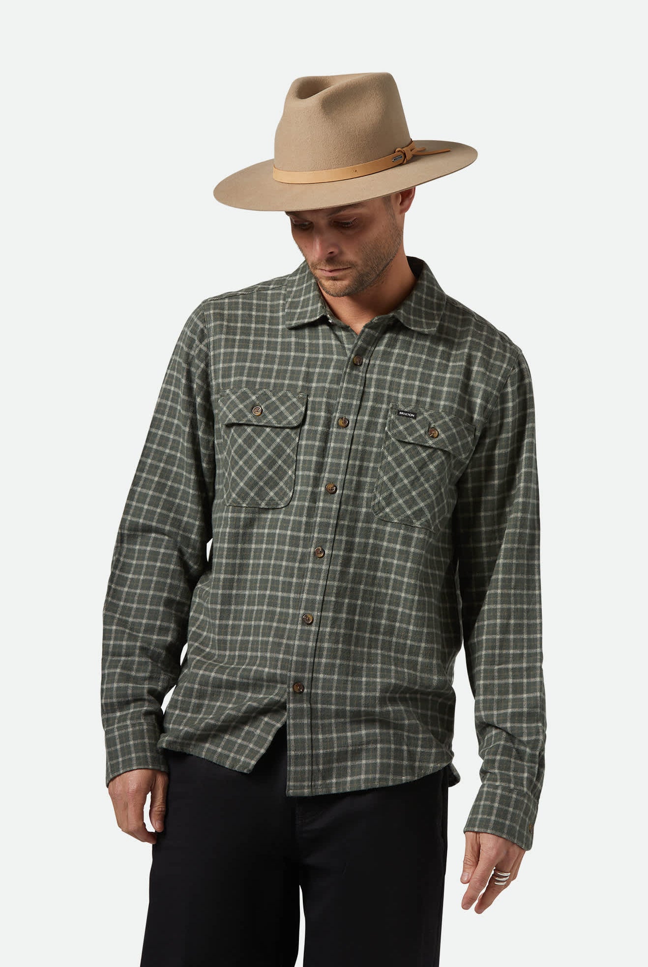 Unisex Hawkins WTHR GUARD™ Cowboy Hat in the color Sand/Natural - Men's Front View