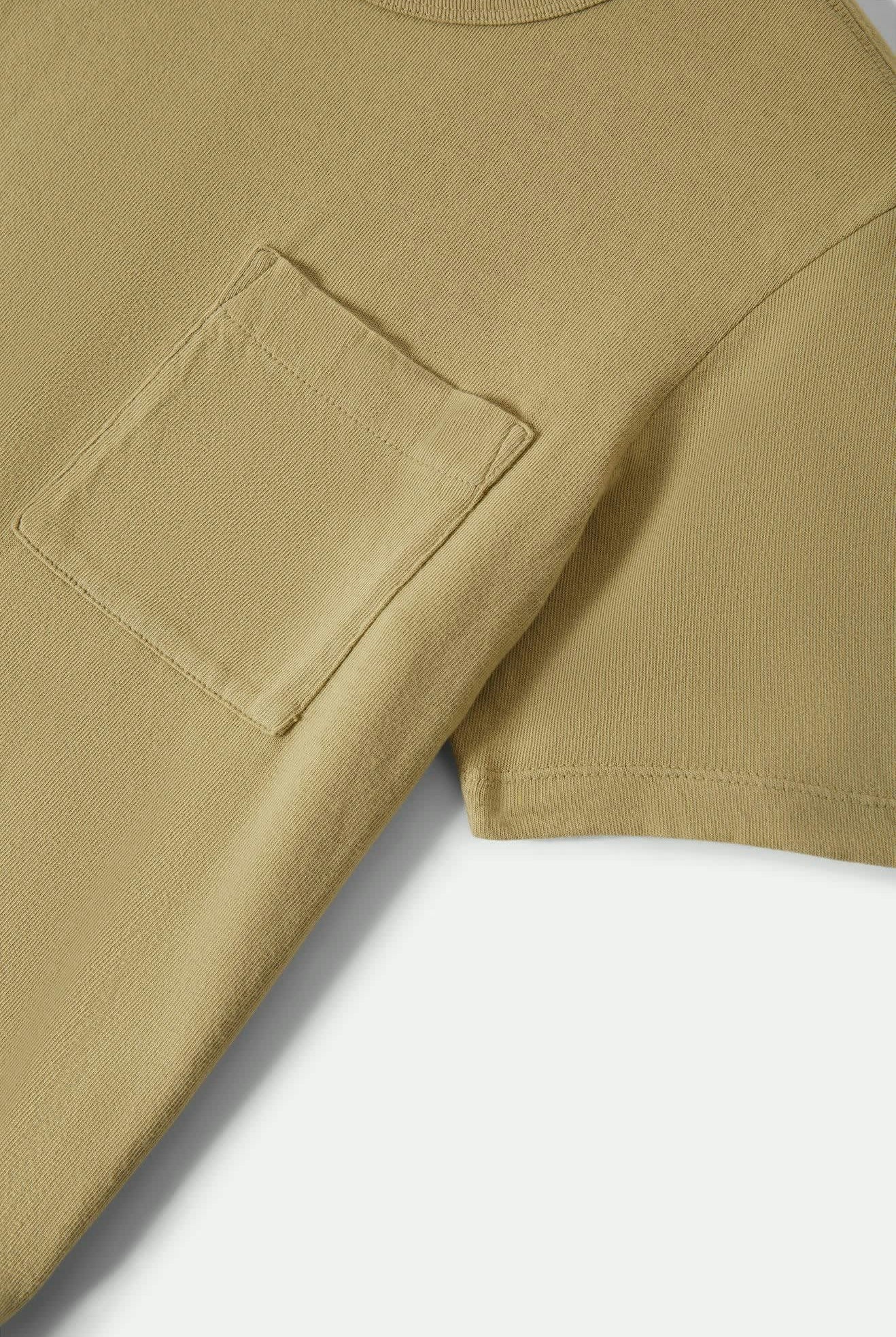 Women's Carefree Organic Garment Dye Perfect T-Shirt in the color Elm - Additional Laydown image