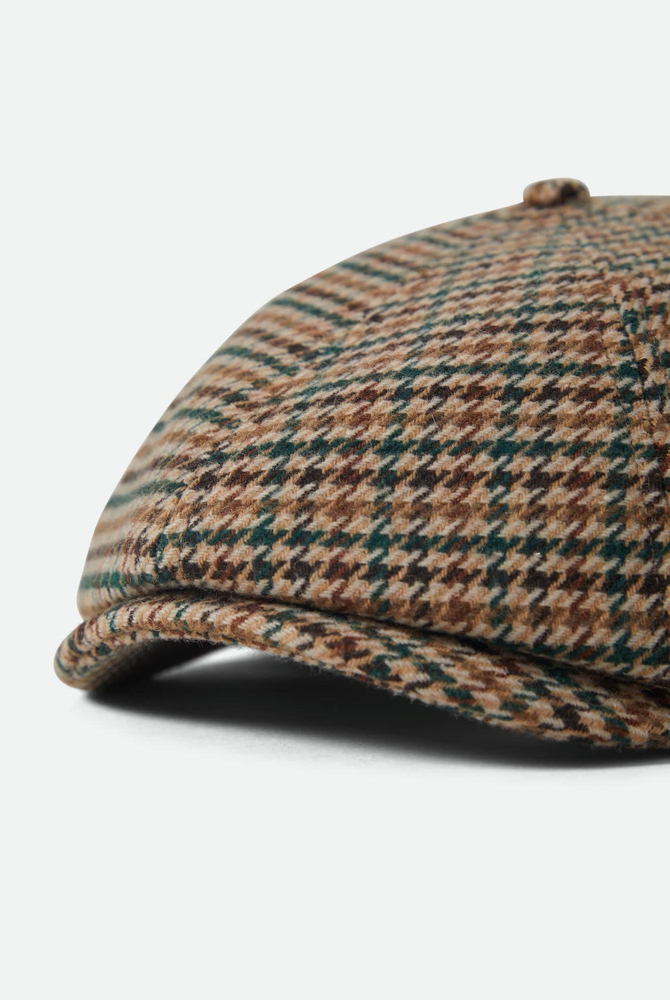 Unisex Brood Newsboy Cap in the color Dusted Ochre/Khaki/Verdant Green - Additional Laydown image