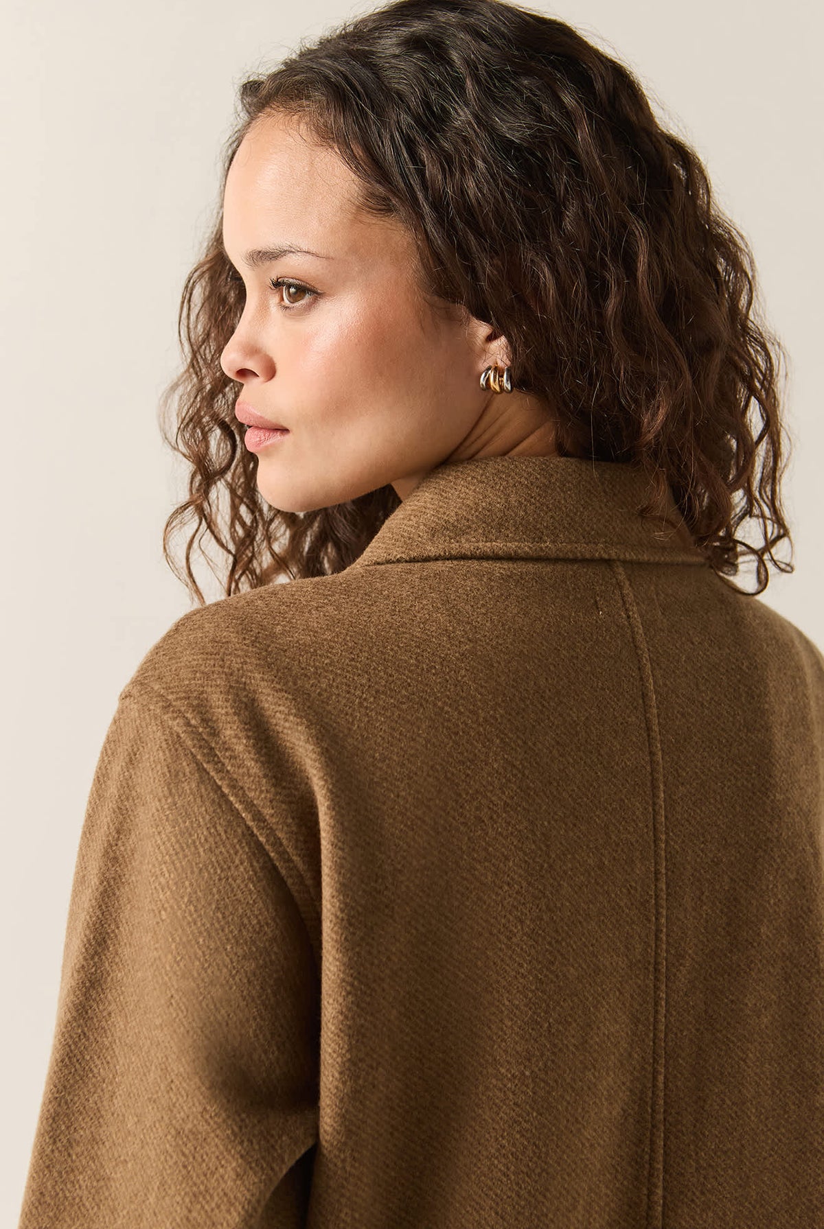 Women's Bagby Jacket in the color Khaki Heather - Additional Fit image