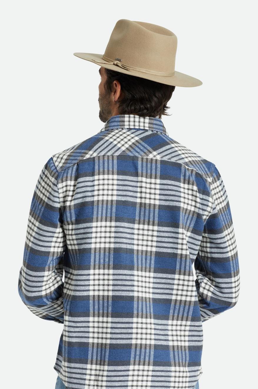 Brixton Unisex Cohen Cowboy Hat - Sand | Back fit