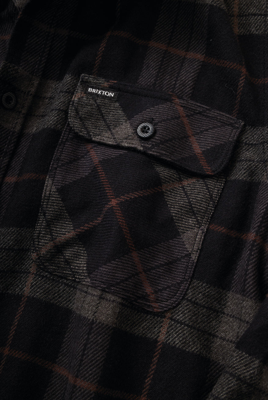 Extra Laydown Image 1 | Bowery L/S Flannel - Black/Charcoal