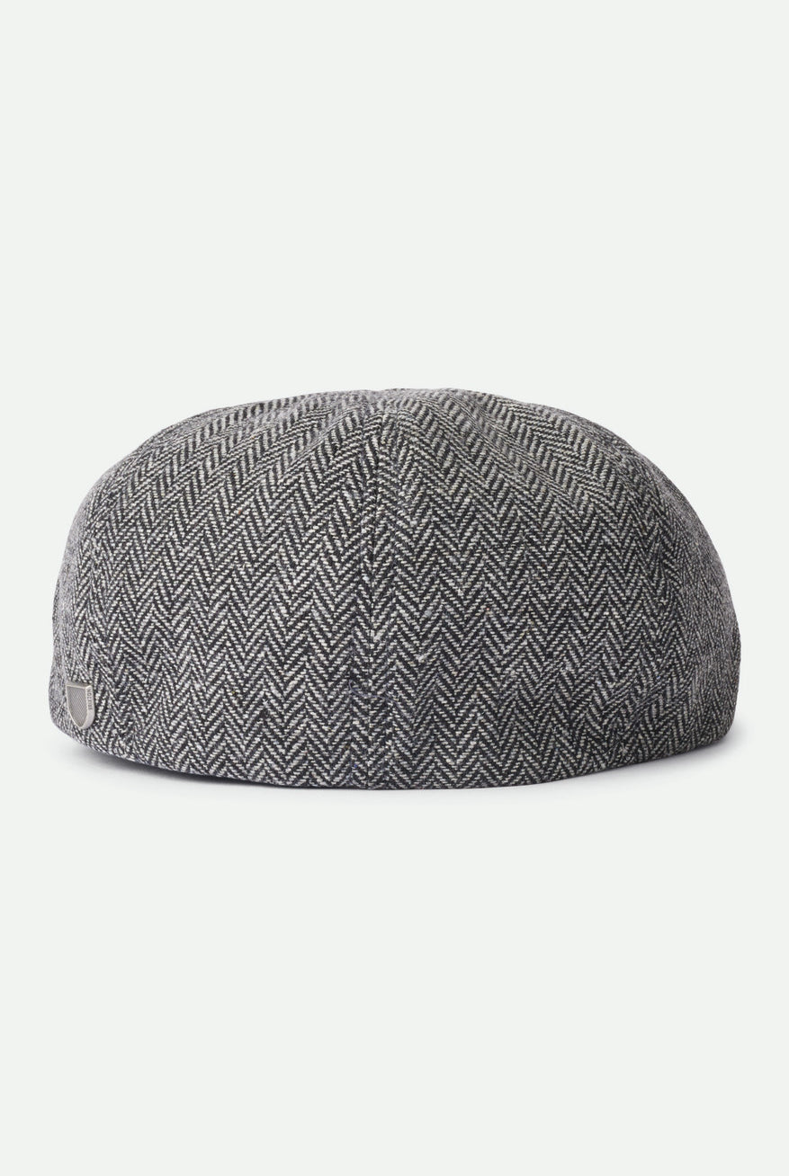 Brixton Unisex Brood Newsboy Cap - Grey/Black | Back