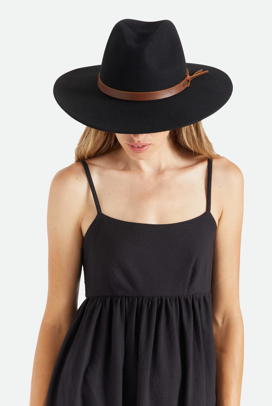 Brixton Unisex Field Proper Hat - Black | Featured fit