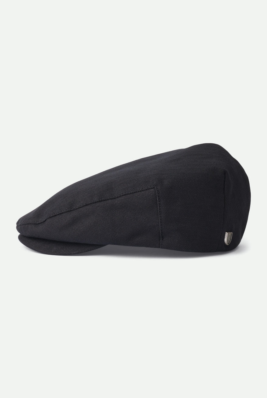 Brixton Unisex Hooligan Flat Cap - Black | Extra Shot